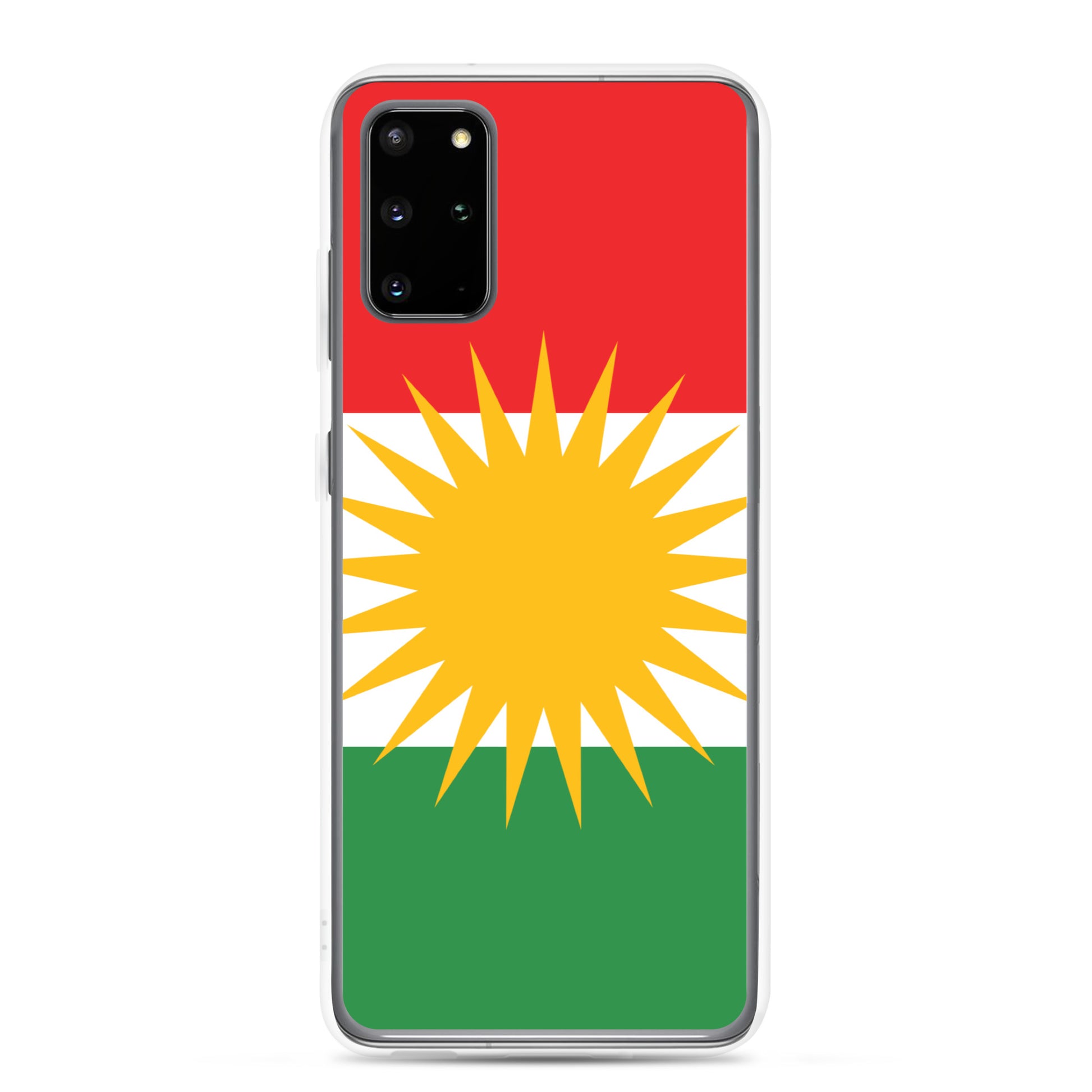 Kurdistan Flag Clear Samsung Case | Kurdish Phone Case - Kurdish Identity Phone Case | MarsoniPrint