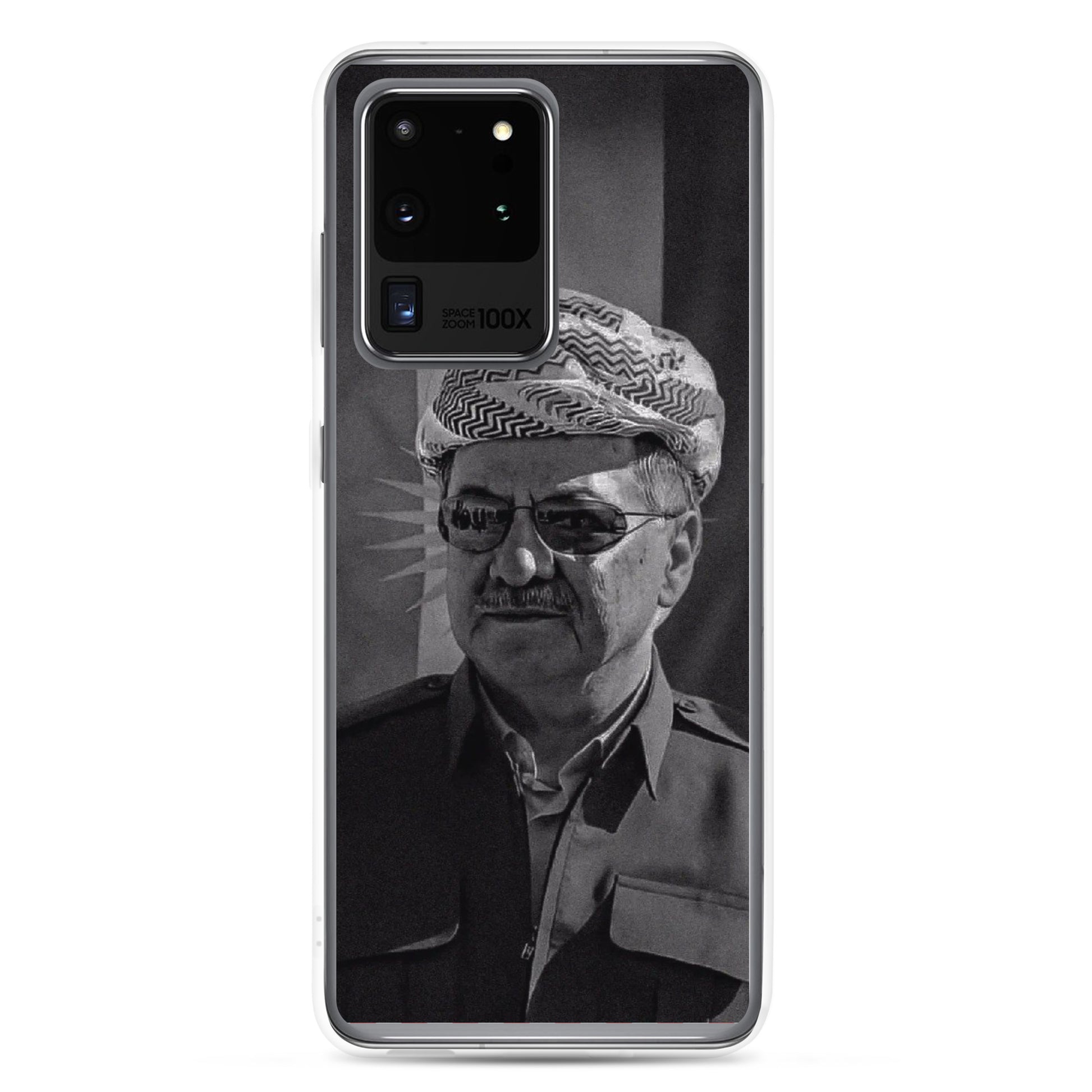 Mesut Barzani Clear Samsung Case | Kurdish Phone Case - Kurdish Identity Phone Case | MarsoniPrint
