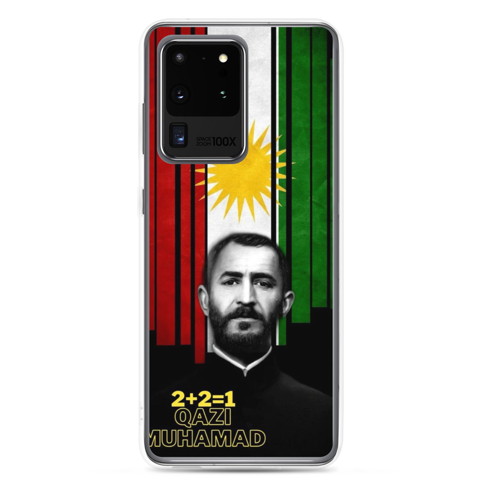 Qazi Muhamad Kurdistan Flag Samsung Case | Kurdish 2+2=1 - Kurdish Identity Phone Case | MarsoniPrint