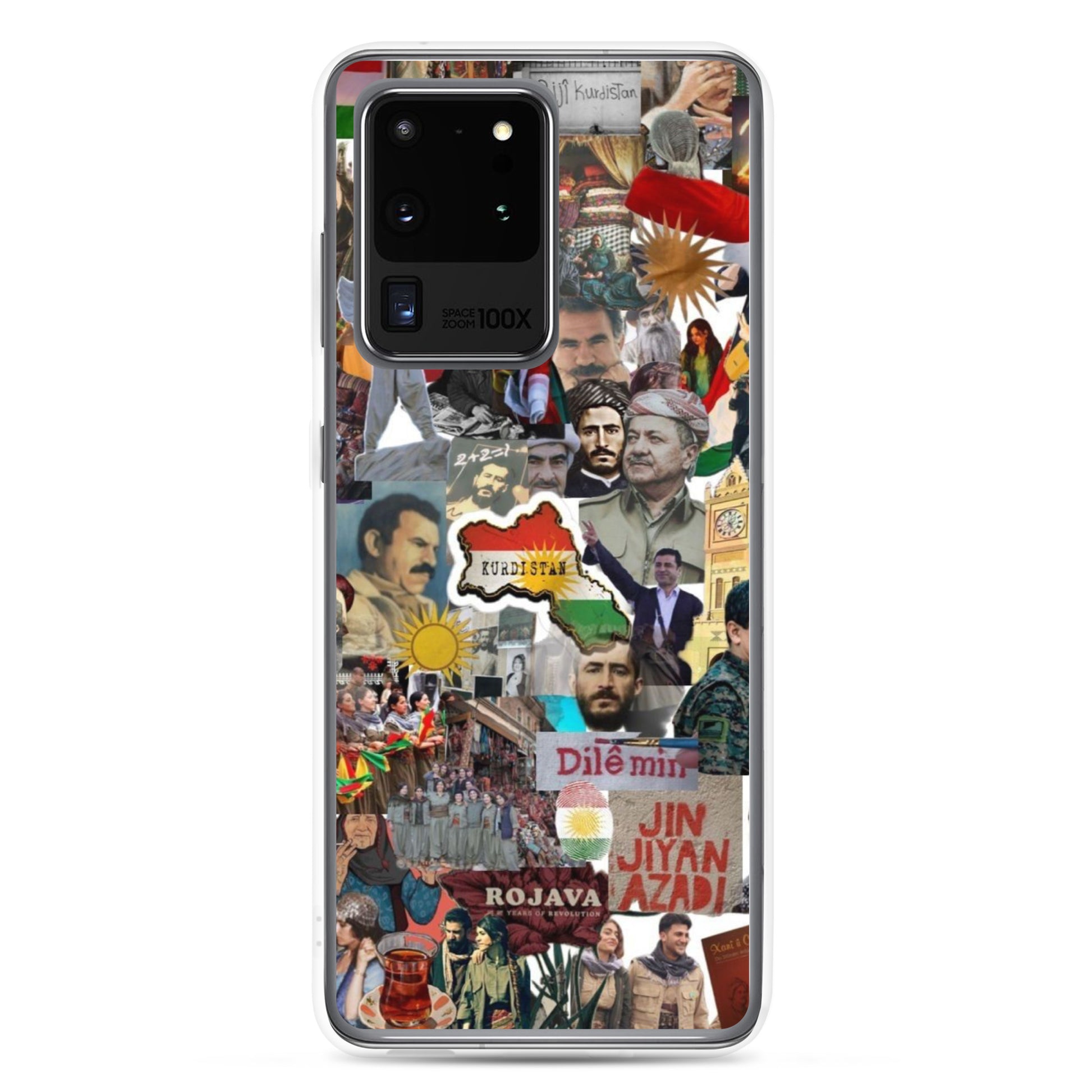 Kurdistan Clear Samsung Case | Em ji bîr nekin - Kurdish Identity Phone Case | MarsoniPrint