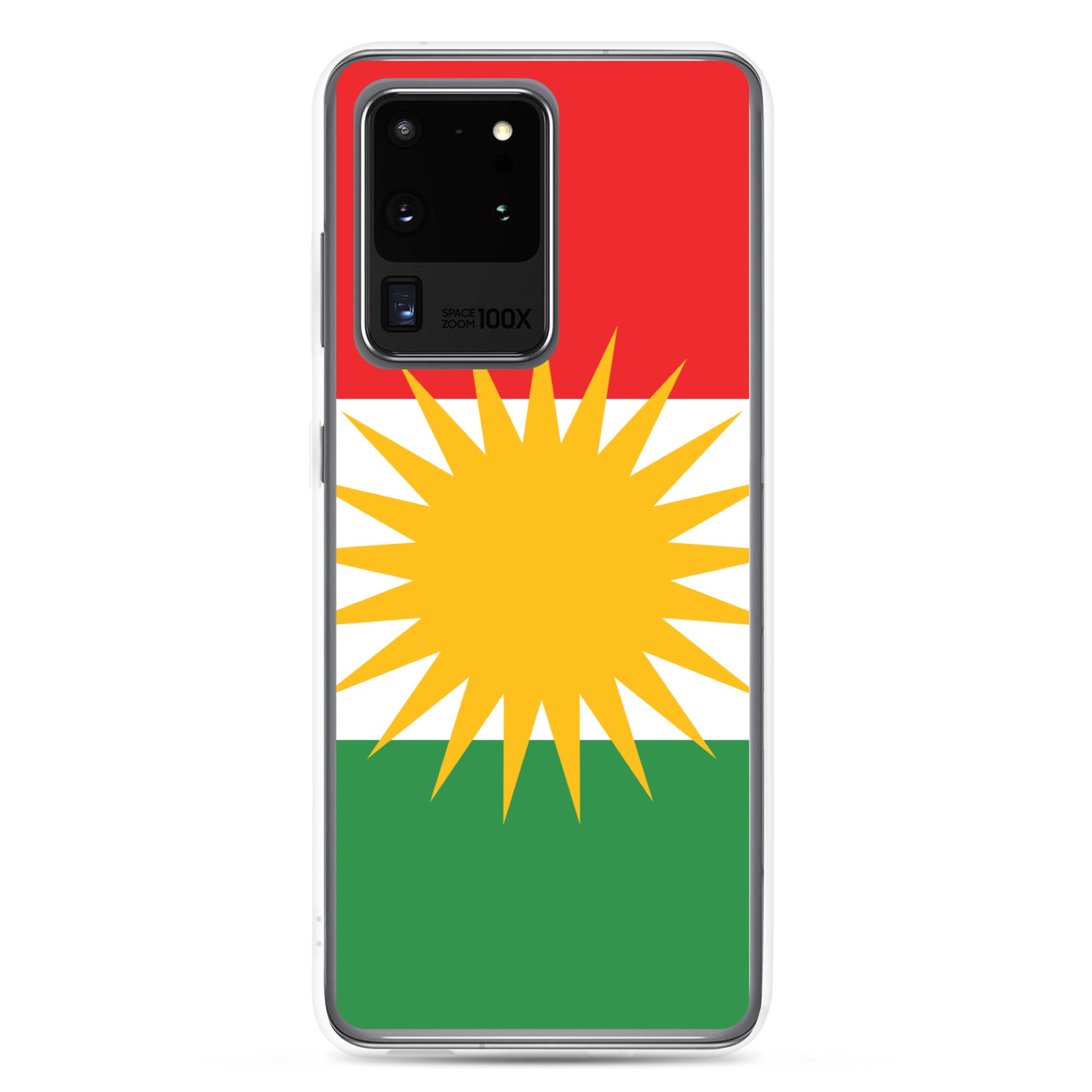 Kurdistan Flag Clear Samsung Case | Kurdish Phone Case - Kurdish Identity Phone Case | MarsoniPrint