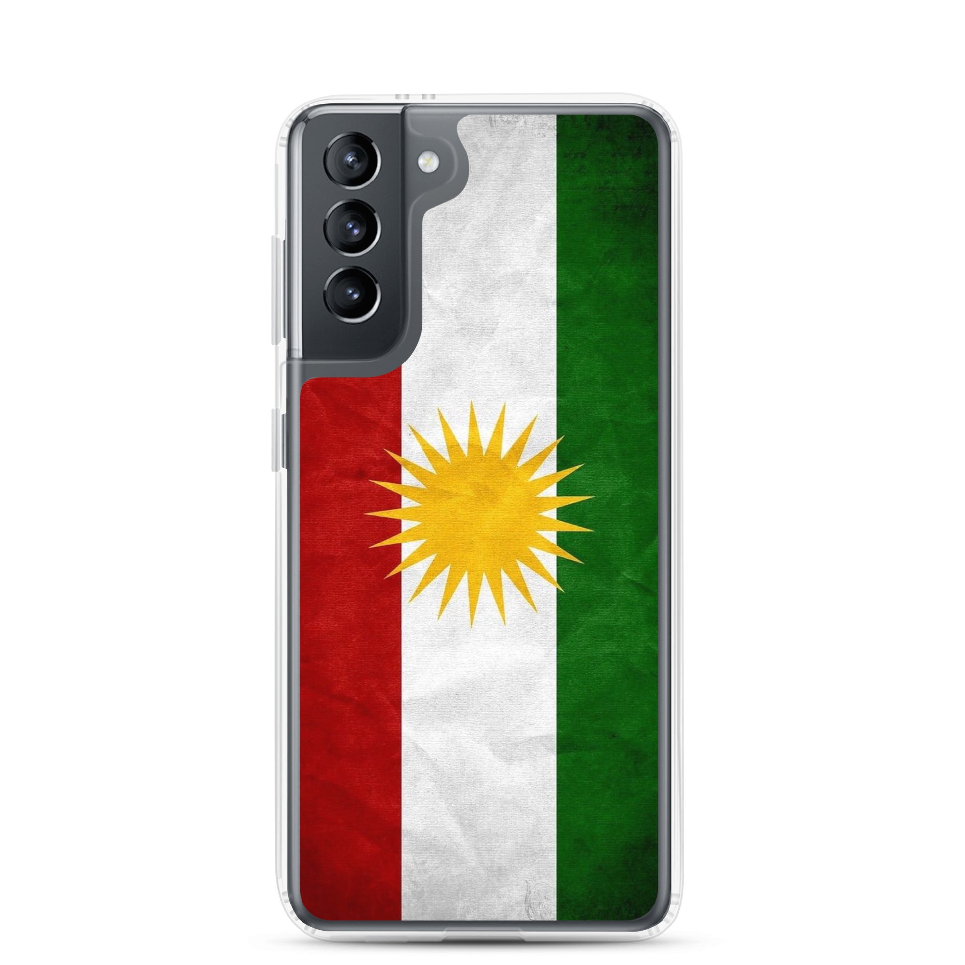 Kurdistan Flag Clear Samsung Case | Kurdish Pride Phone Case - Kurdish Identity Phone Case | MarsoniPrint