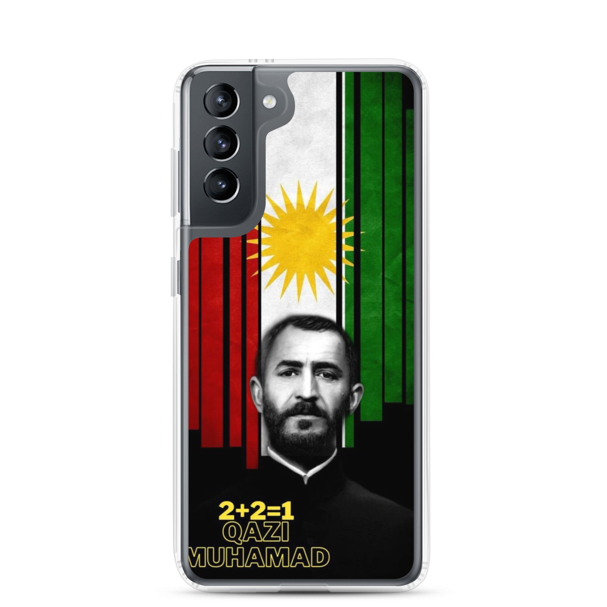 Qazi Muhamad Kurdistan Flag Samsung Case | Kurdish 2+2=1 - Kurdish Identity Phone Case | MarsoniPrint