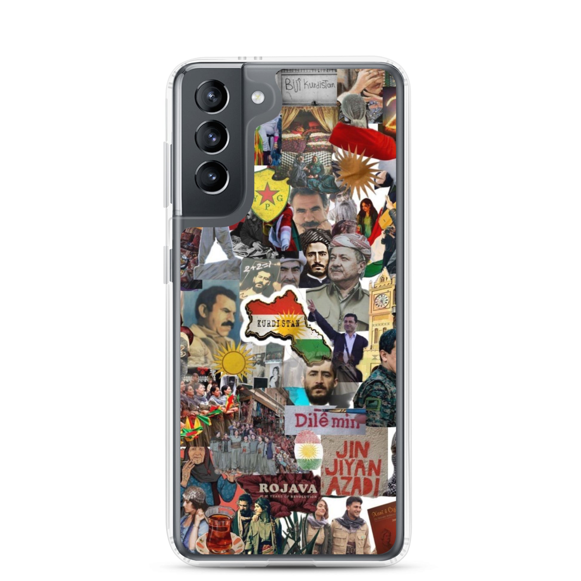 Kurdistan Clear Samsung Case | Em ji bîr nekin - Kurdish Identity Phone Case | MarsoniPrint