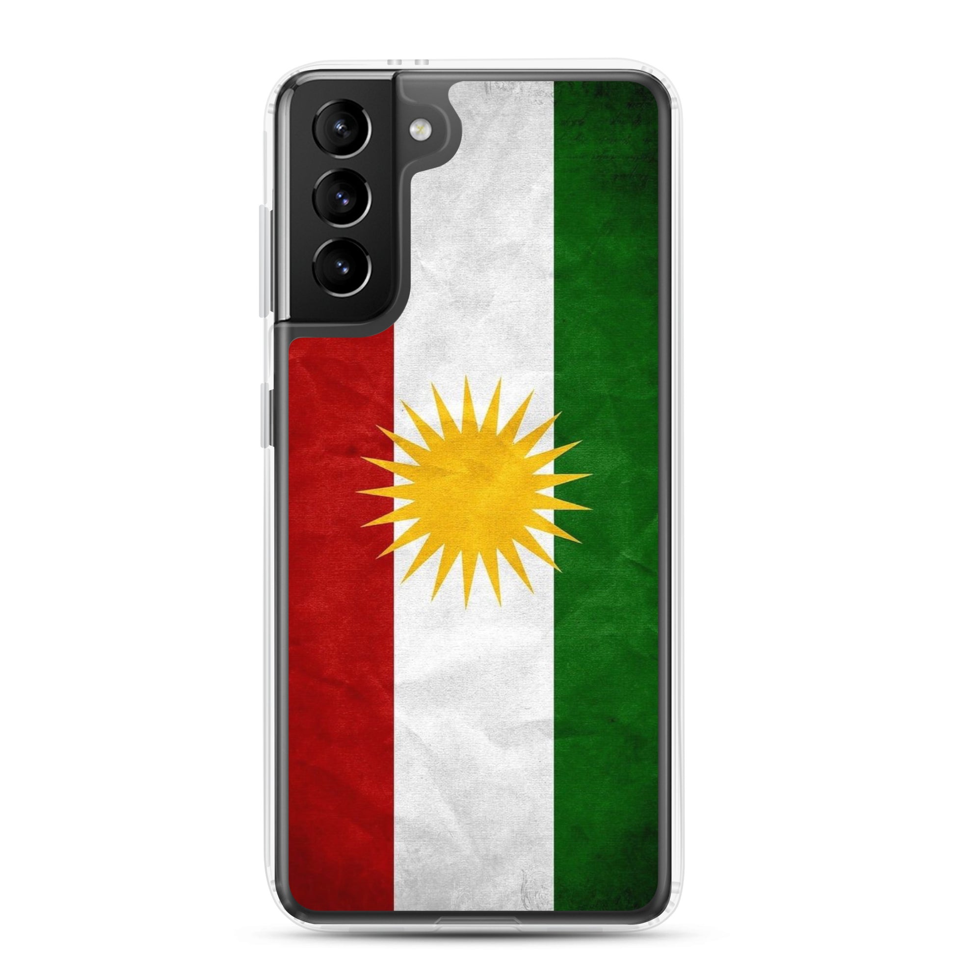 Kurdistan Flag Clear Samsung Case | Kurdish Pride Phone Case - Kurdish Identity Phone Case | MarsoniPrint