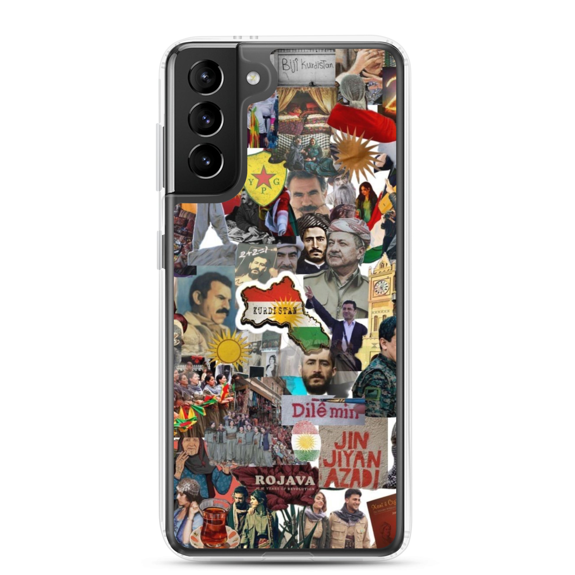 Kurdistan Clear Samsung Case | Em ji bîr nekin - Kurdish Identity Phone Case | MarsoniPrint