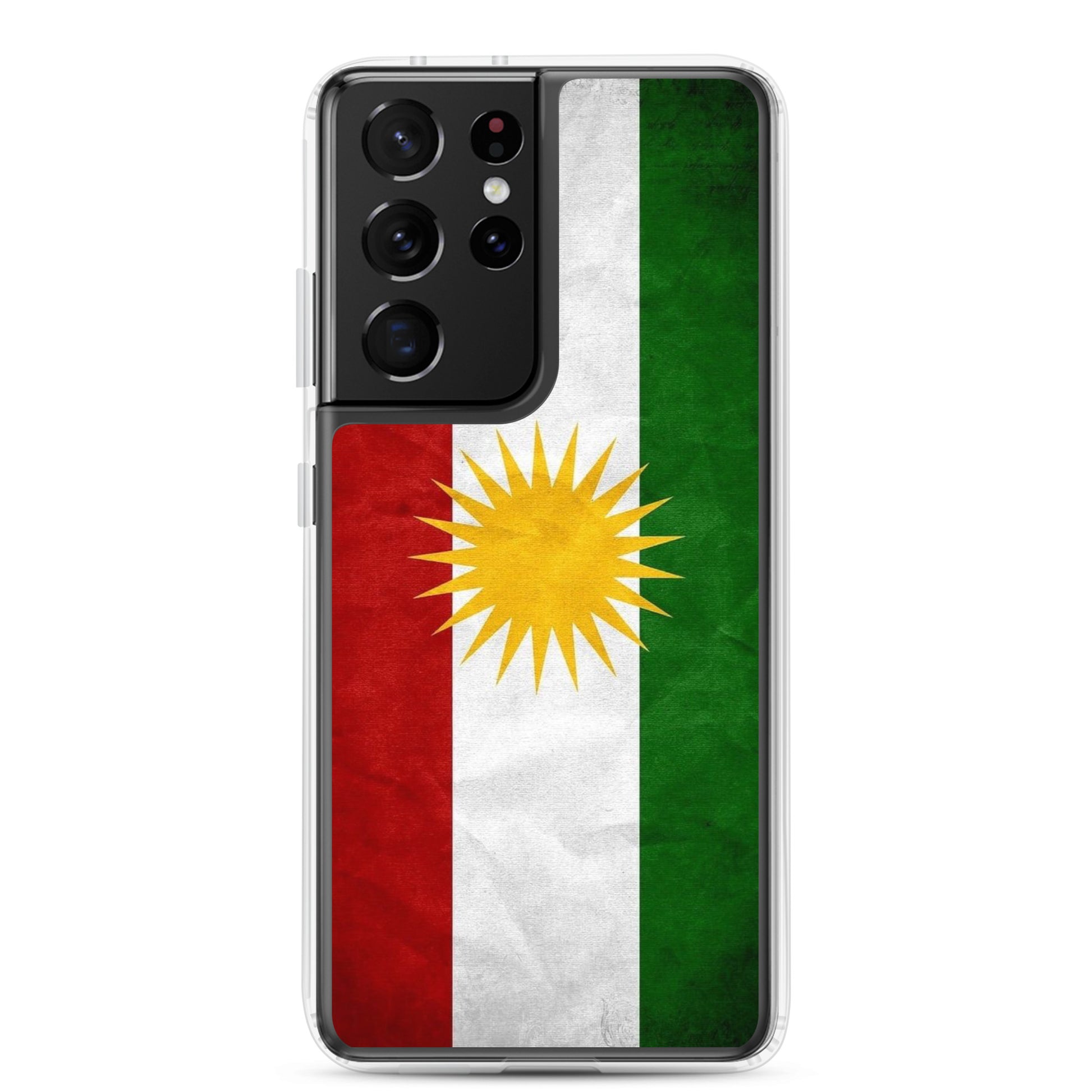 Kurdistan Flag Clear Samsung Case | Kurdish Pride Phone Case - Kurdish Identity Phone Case | MarsoniPrint