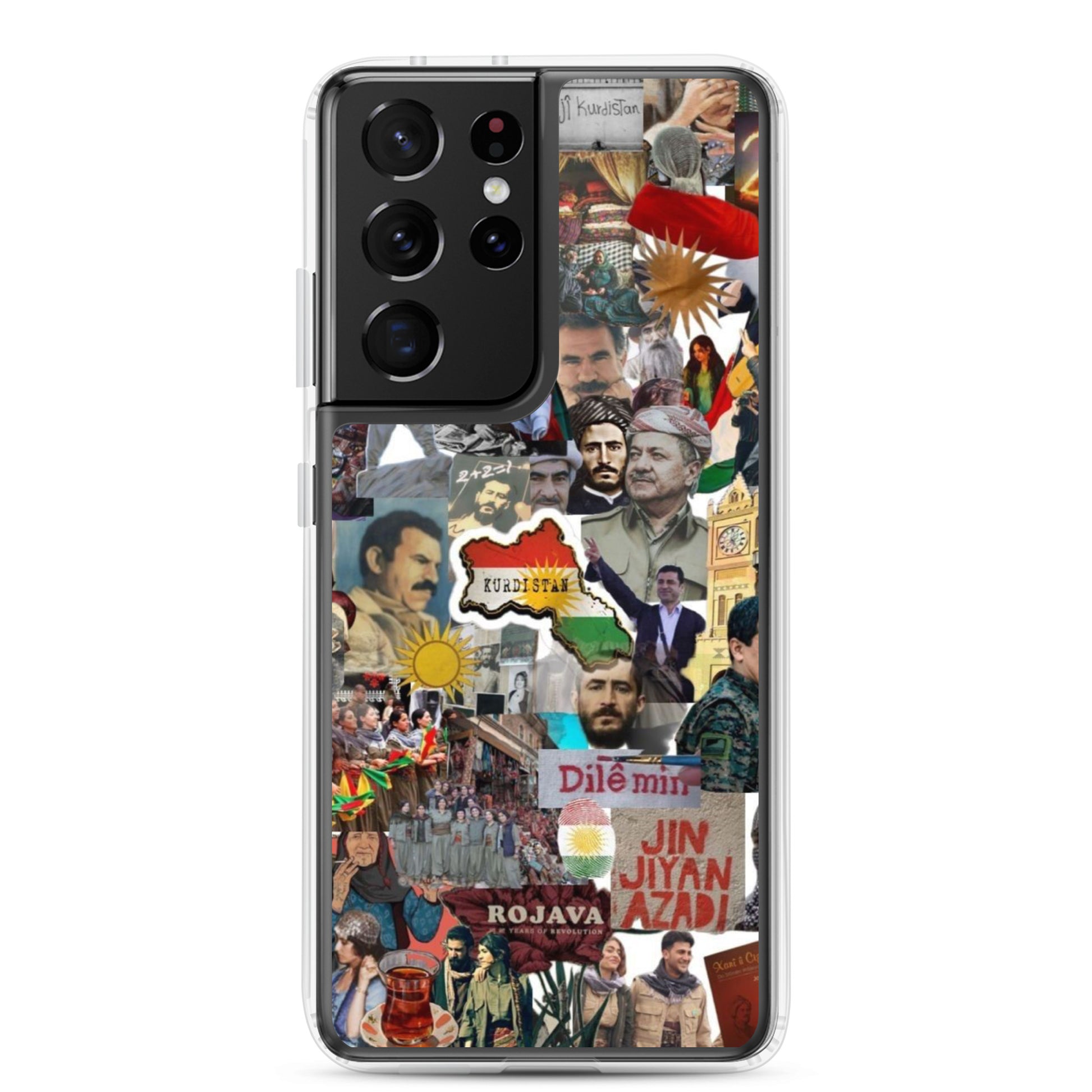 Kurdistan Clear Samsung Case | Em ji bîr nekin - Kurdish Identity Phone Case | MarsoniPrint
