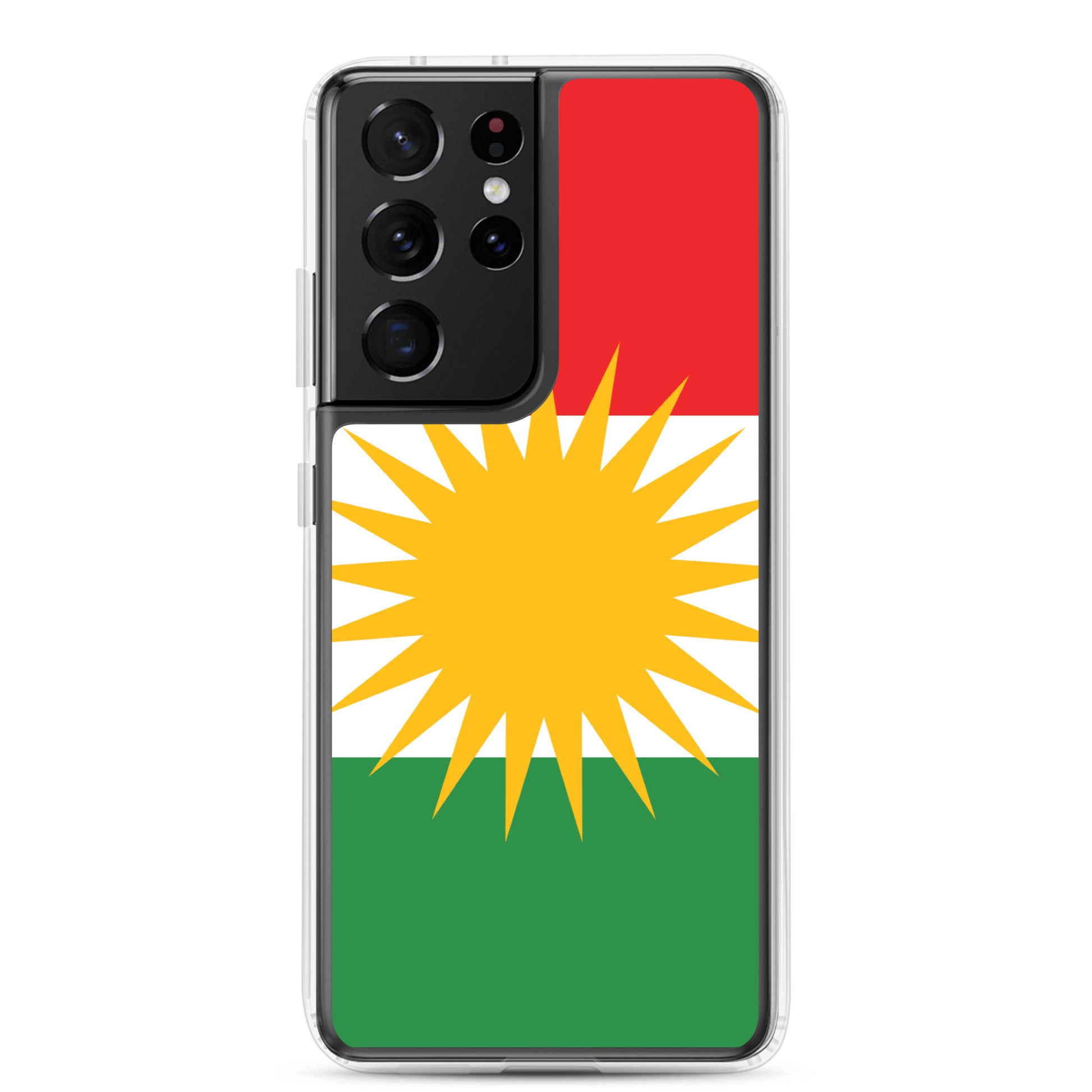 Kurdistan Flag Clear Samsung Case | Kurdish Phone Case - Kurdish Identity Phone Case | MarsoniPrint