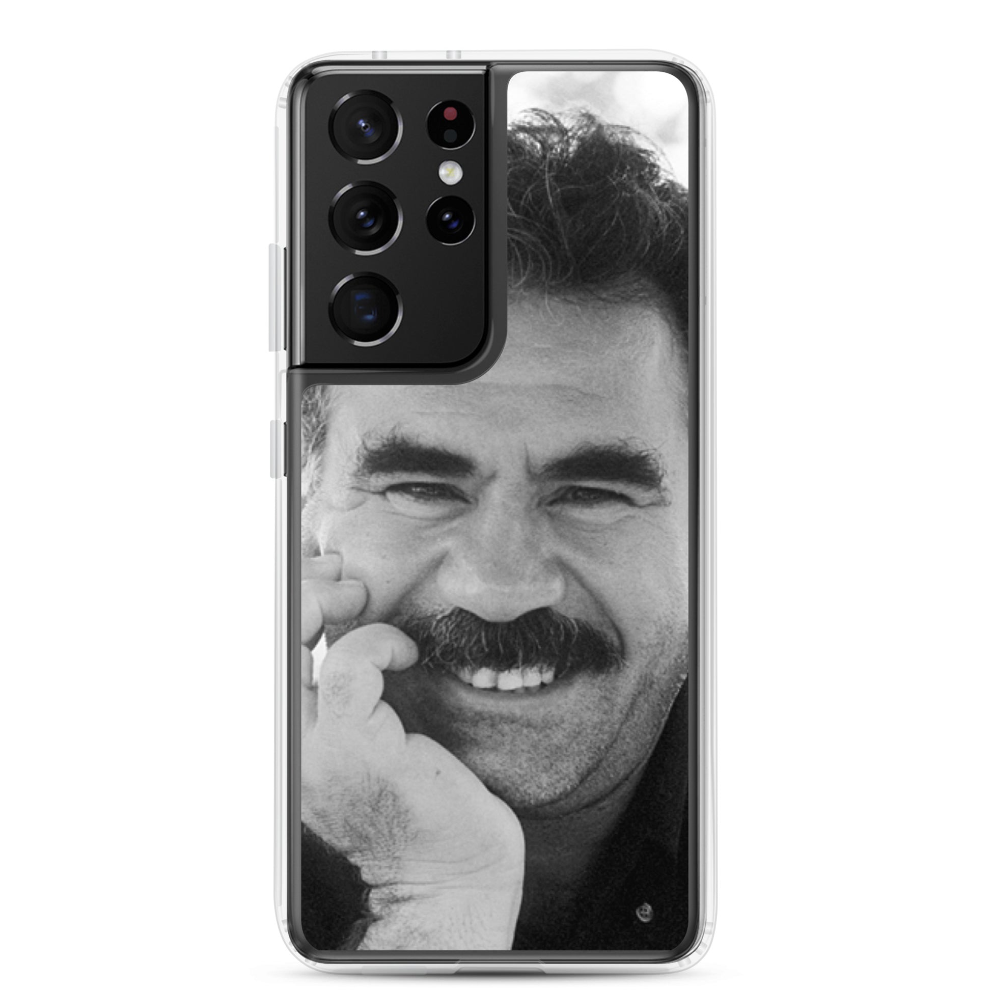 Brez Abdullah Ocalan Clear Samsung Case | Kurdish Phone Case - Kurdish Identity Phone Case | MarsoniPrint