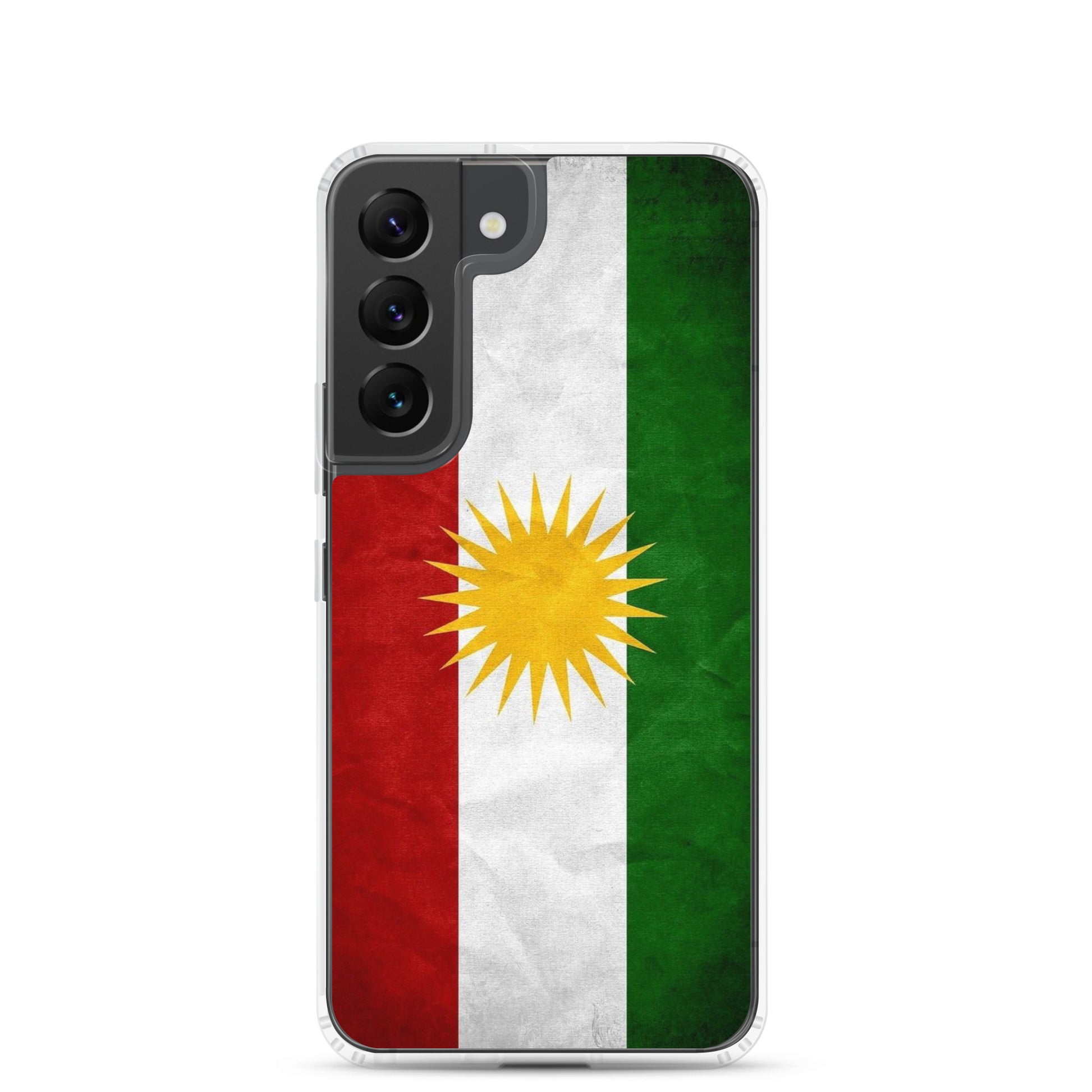 Kurdistan Flag Clear Samsung Case | Kurdish Pride Phone Case - Kurdish Identity Phone Case | MarsoniPrint
