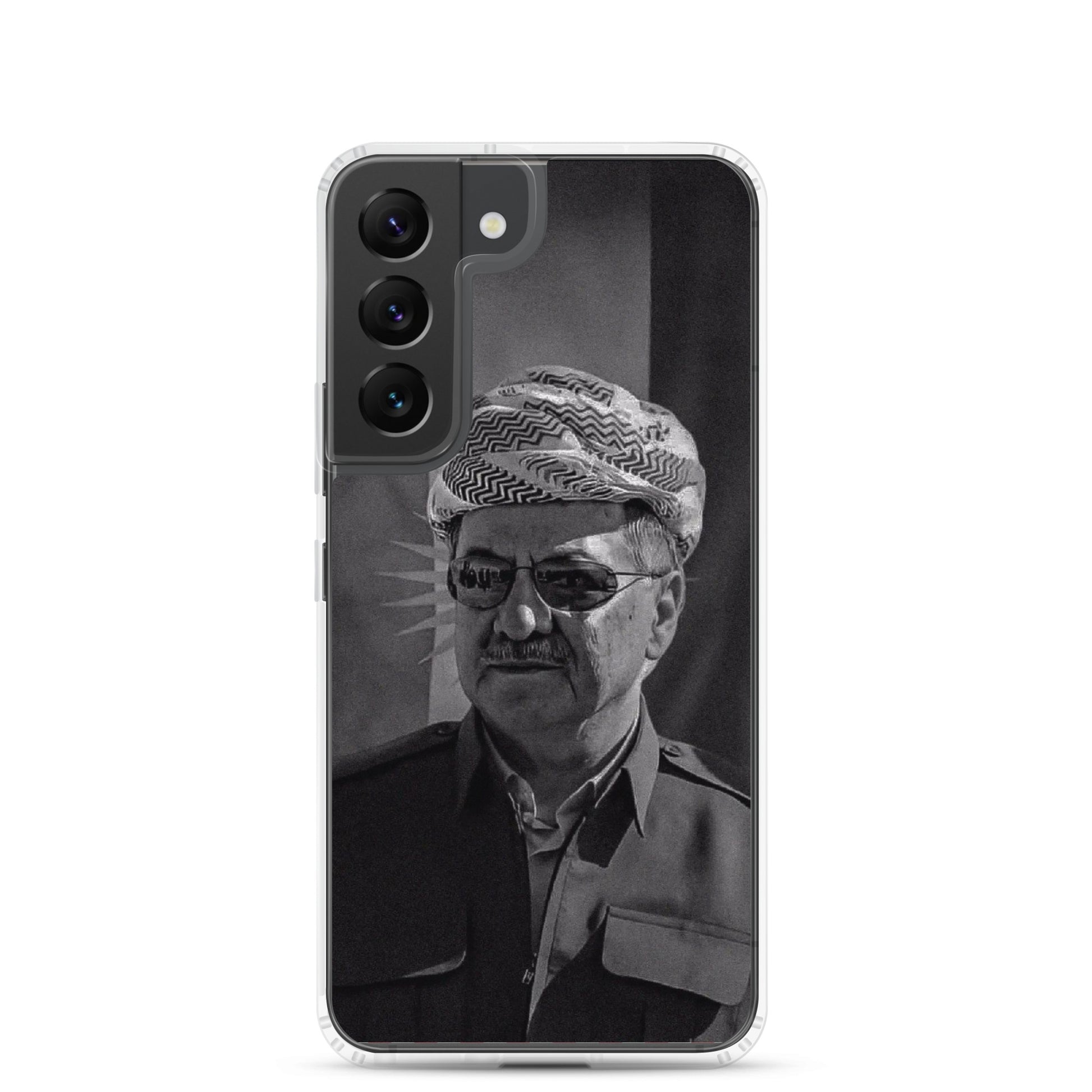 Mesut Barzani Clear Samsung Case | Kurdish Phone Case - Kurdish Identity Phone Case | MarsoniPrint