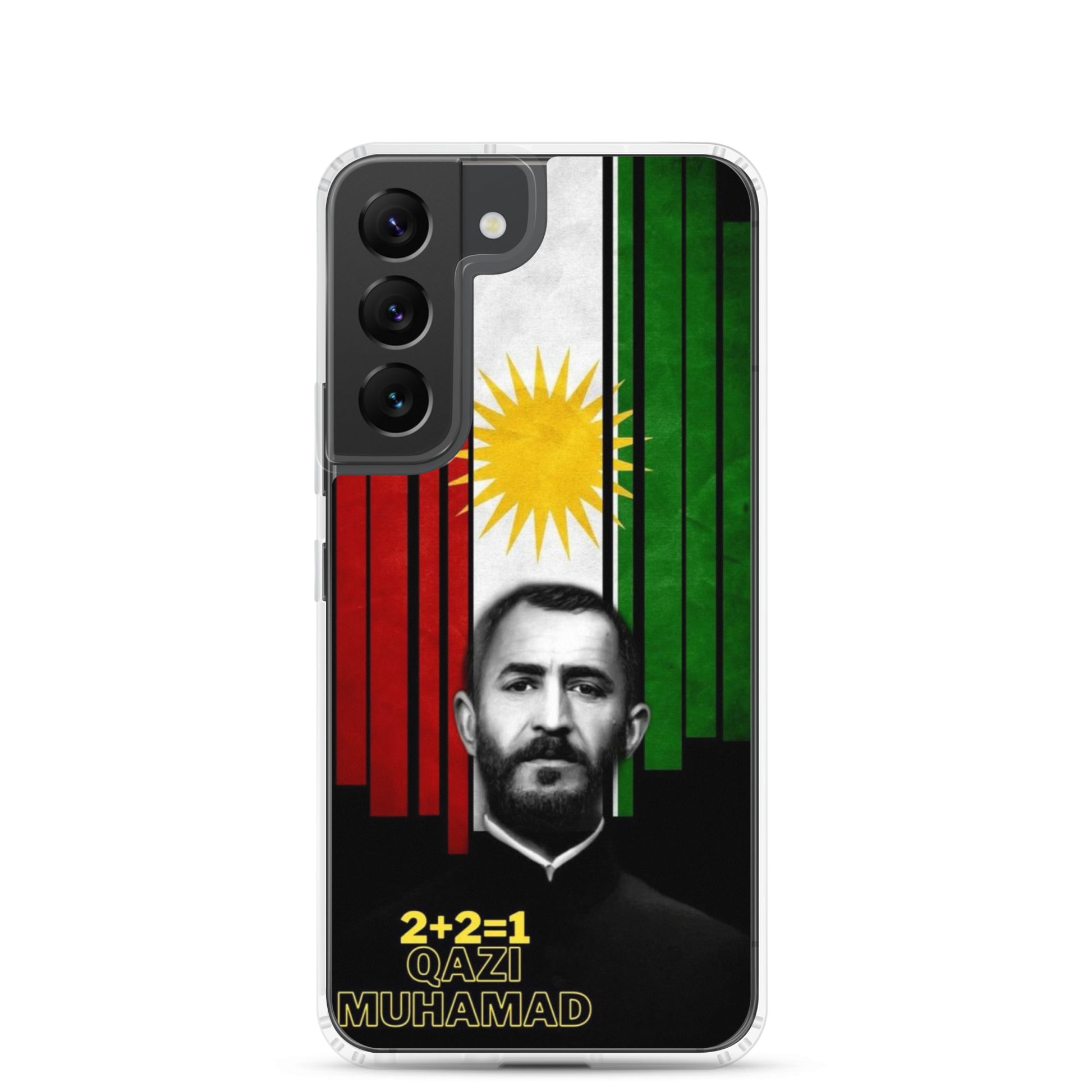 Qazi Muhamad Kurdistan Flag Samsung Case | Kurdish 2+2=1 - Kurdish Identity Phone Case | MarsoniPrint