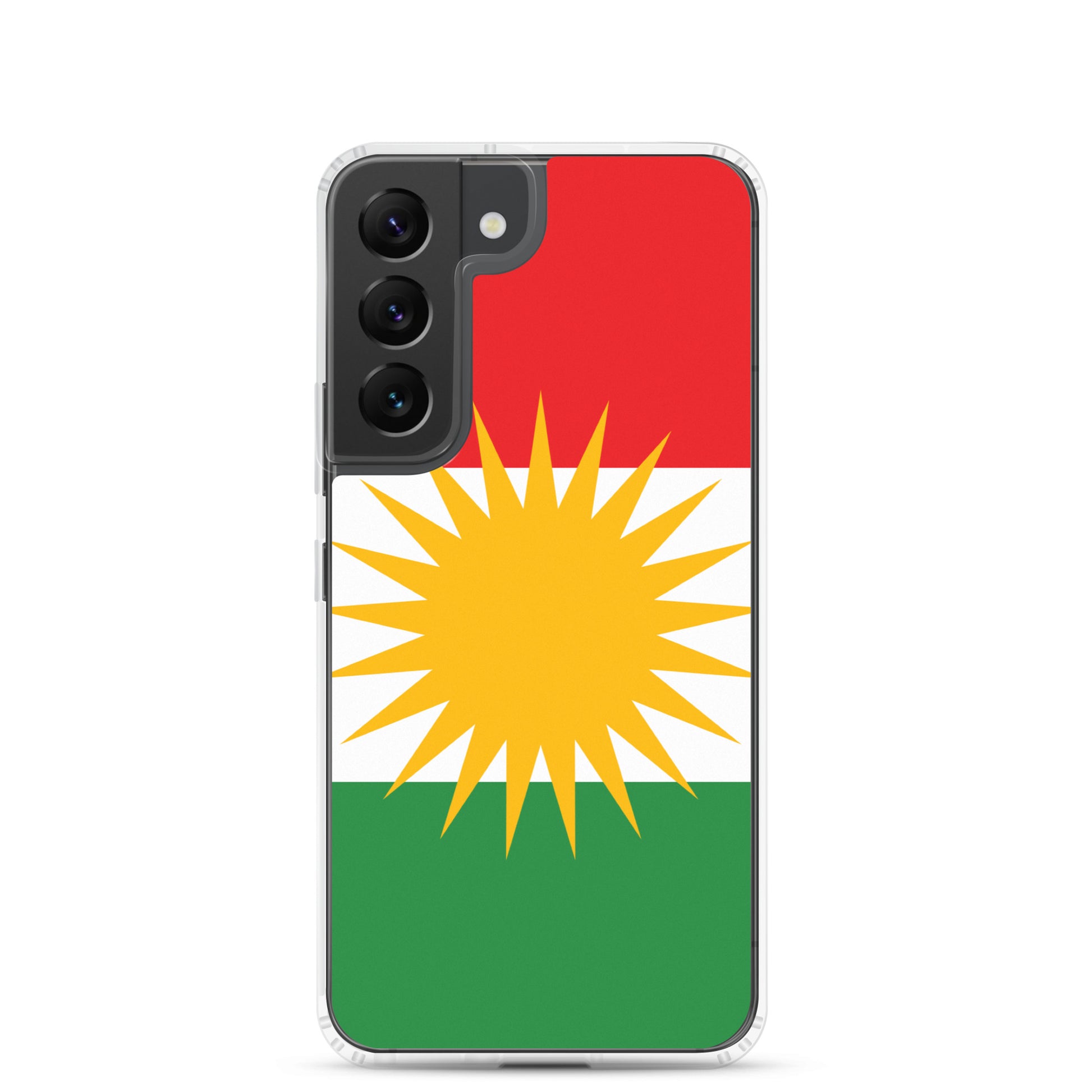 Kurdistan Flag Clear Samsung Case | Kurdish Phone Case - Kurdish Identity Phone Case | MarsoniPrint