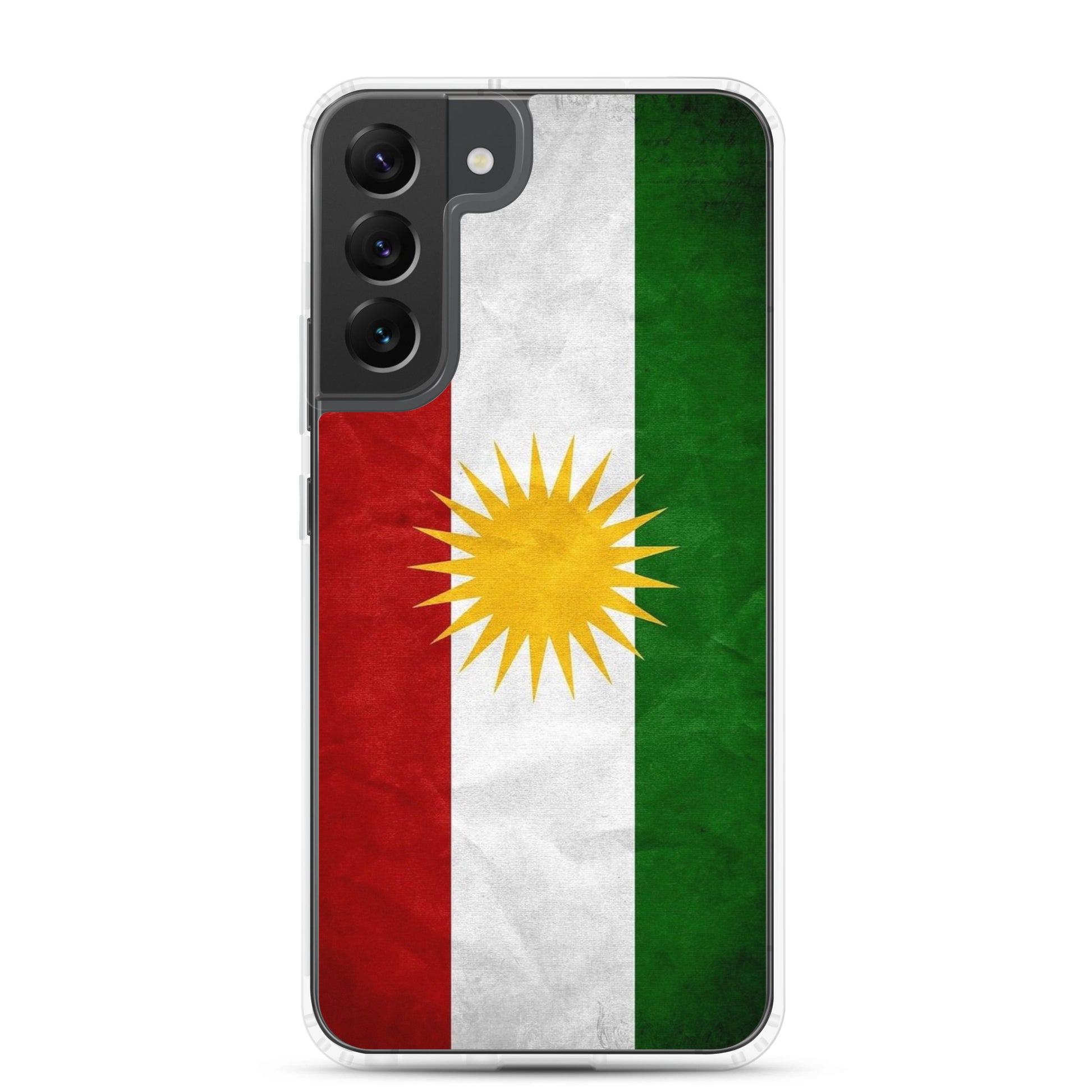 Kurdistan Flag Clear Samsung Case | Kurdish Pride Phone Case - Kurdish Identity Phone Case | MarsoniPrint