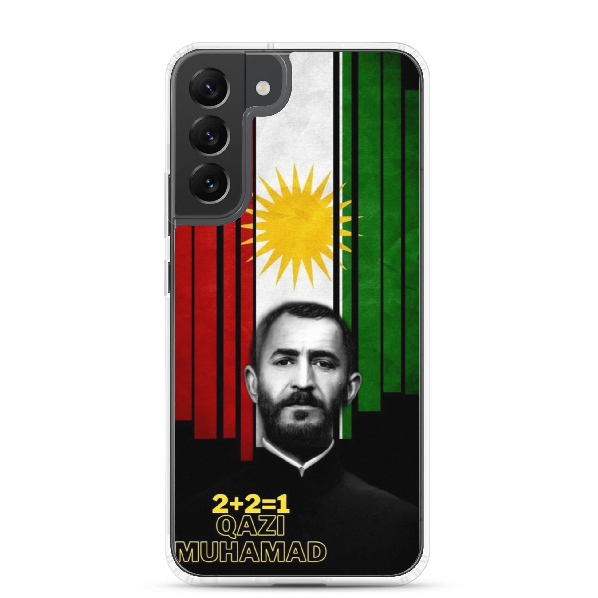 Qazi Muhamad Kurdistan Flag Samsung Case | Kurdish 2+2=1 - Kurdish Identity Phone Case | MarsoniPrint