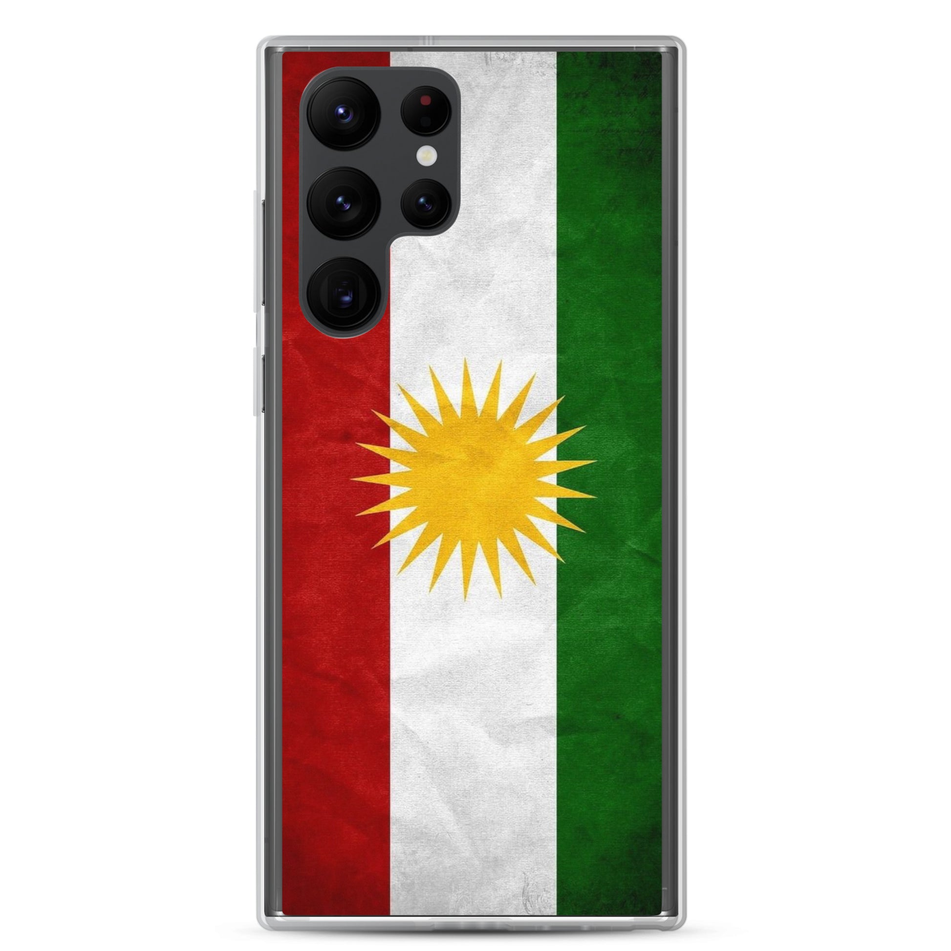 Kurdistan Flag Clear Samsung Case | Kurdish Pride Phone Case - Kurdish Identity Phone Case | MarsoniPrint