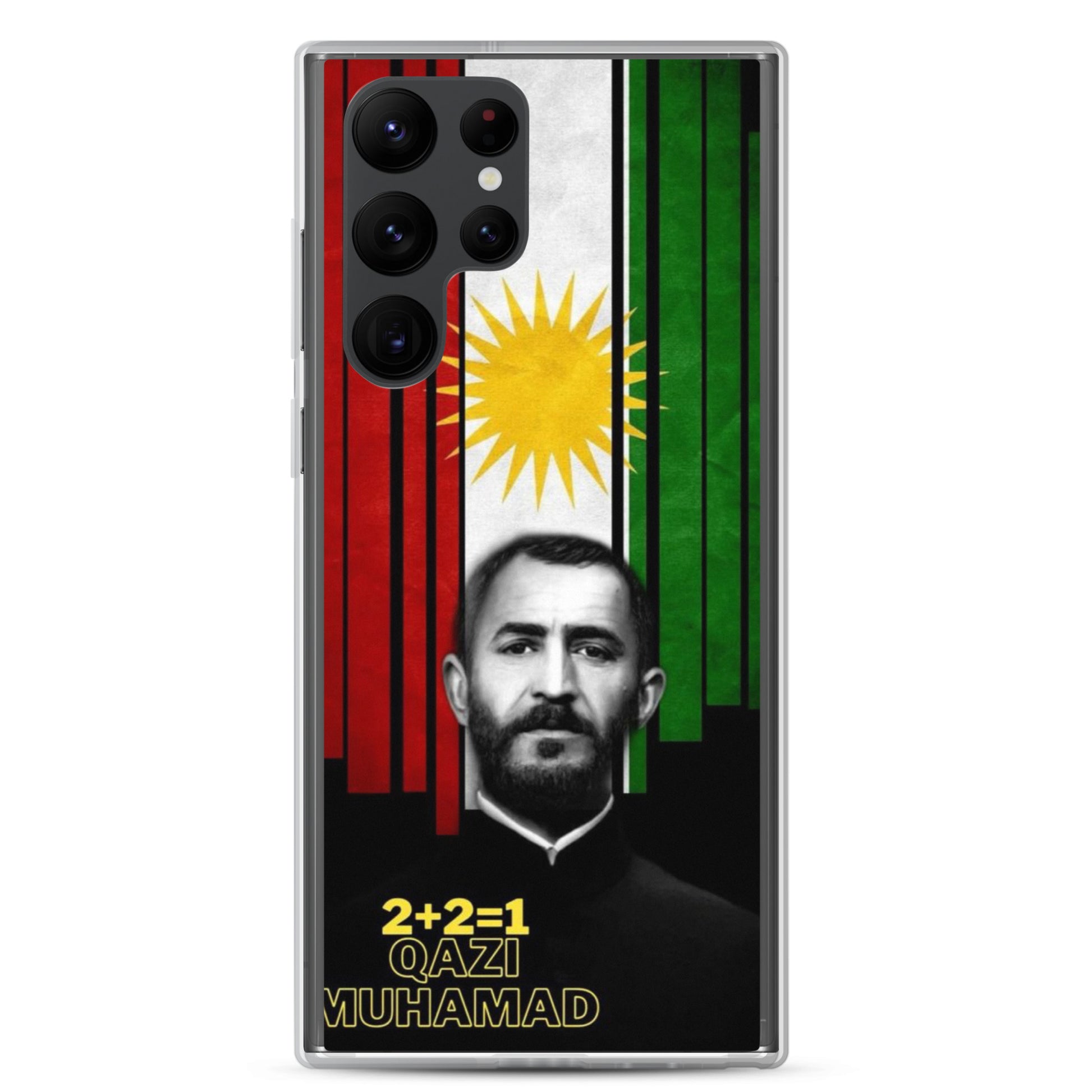 Qazi Muhamad Kurdistan Flag Samsung Case | Kurdish 2+2=1 - Kurdish Identity Phone Case | MarsoniPrint