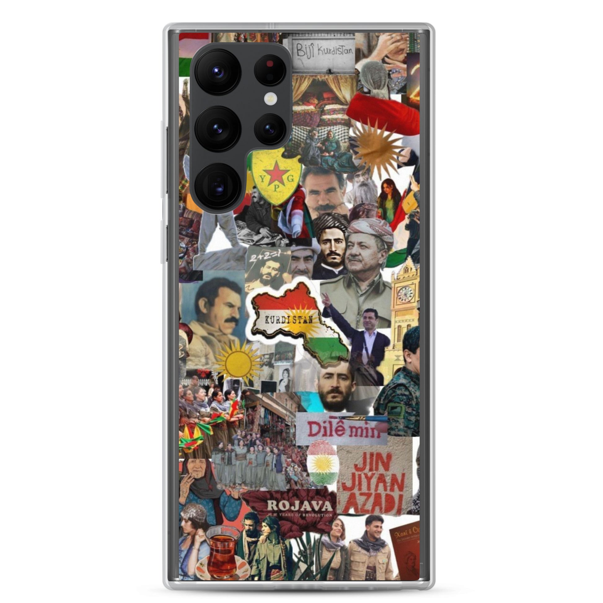 Kurdistan Clear Samsung Case | Em ji bîr nekin - Kurdish Identity Phone Case | MarsoniPrint