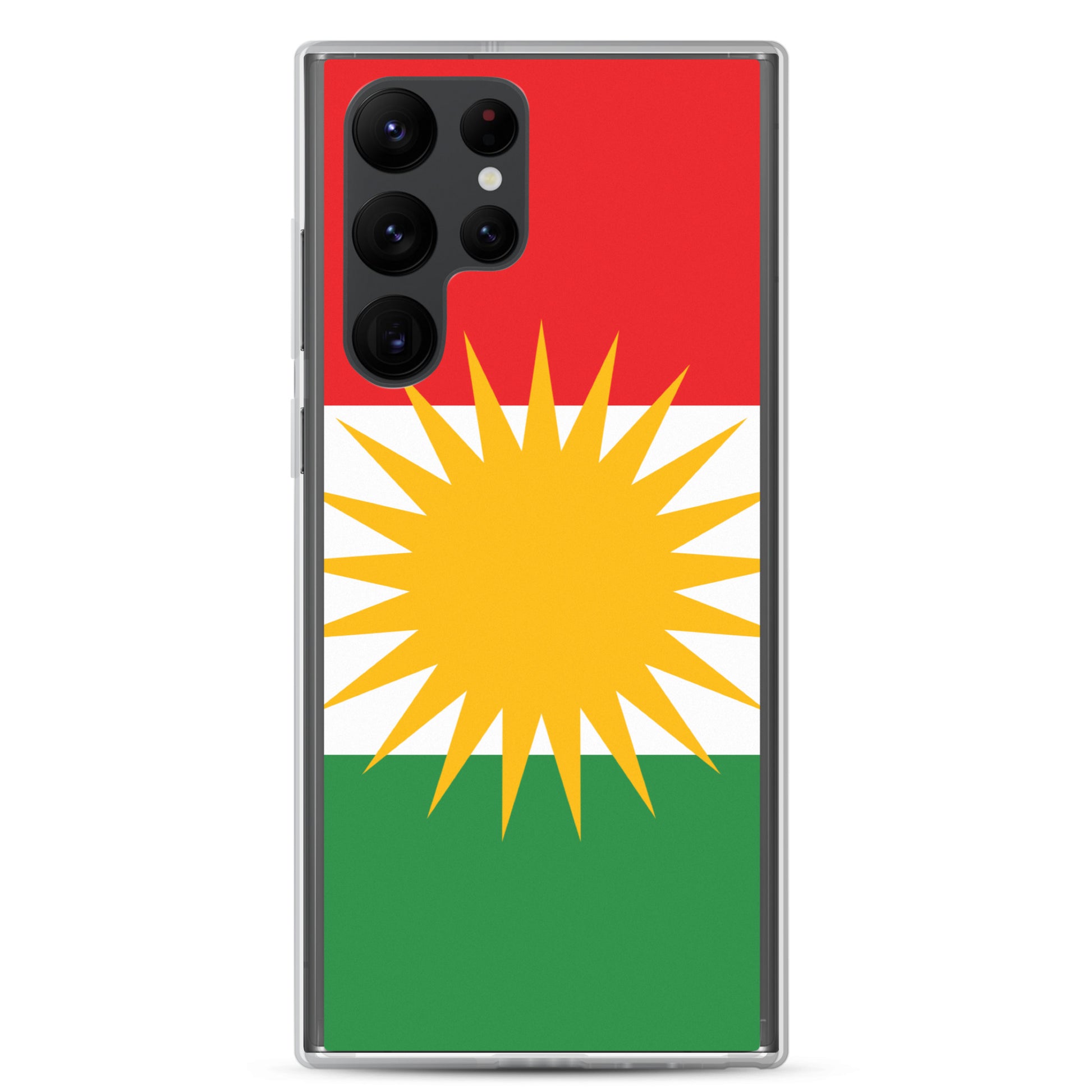 Kurdistan Flag Clear Samsung Case | Kurdish Phone Case - Kurdish Identity Phone Case | MarsoniPrint