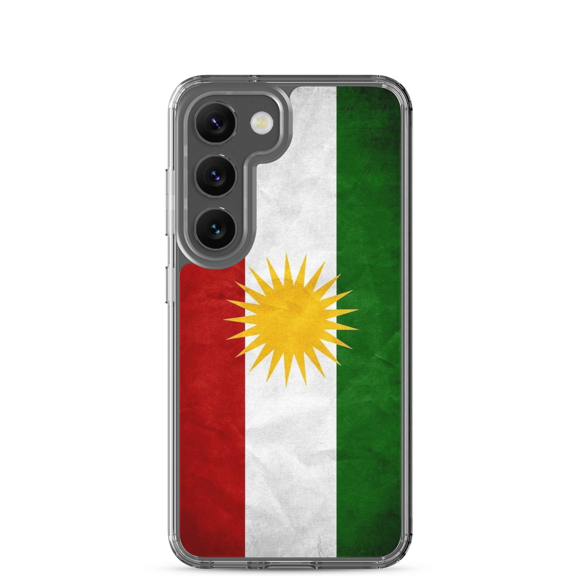 Kurdistan Flag Clear Samsung Case | Kurdish Pride Phone Case - Kurdish Identity Phone Case | MarsoniPrint