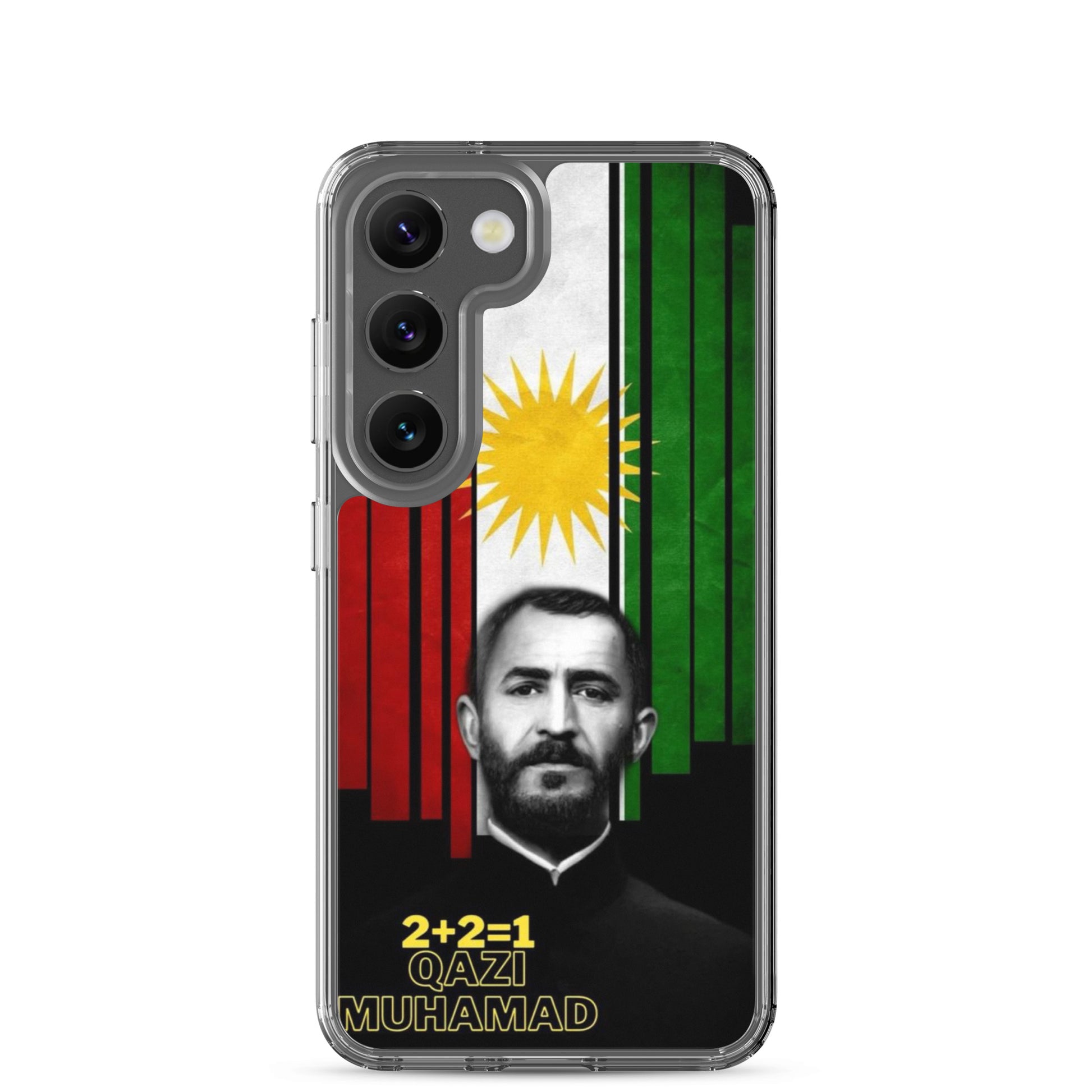 Qazi Muhamad Kurdistan Flag Samsung Case | Kurdish 2+2=1 - Kurdish Identity Phone Case | MarsoniPrint