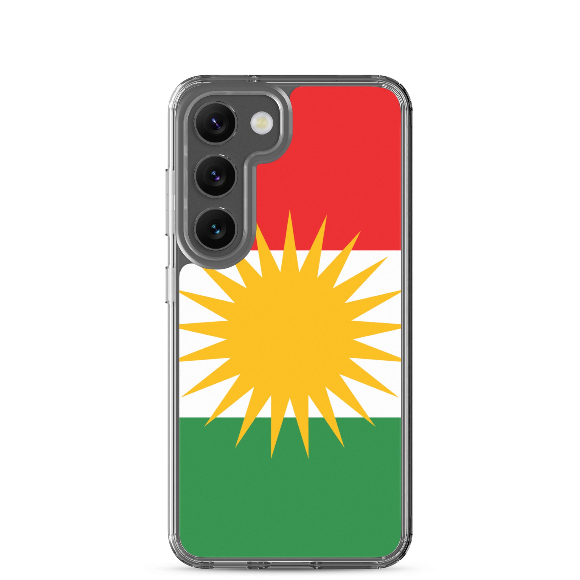 Kurdistan Flag Clear Samsung Case | Kurdish Phone Case - Kurdish Identity Phone Case | MarsoniPrint