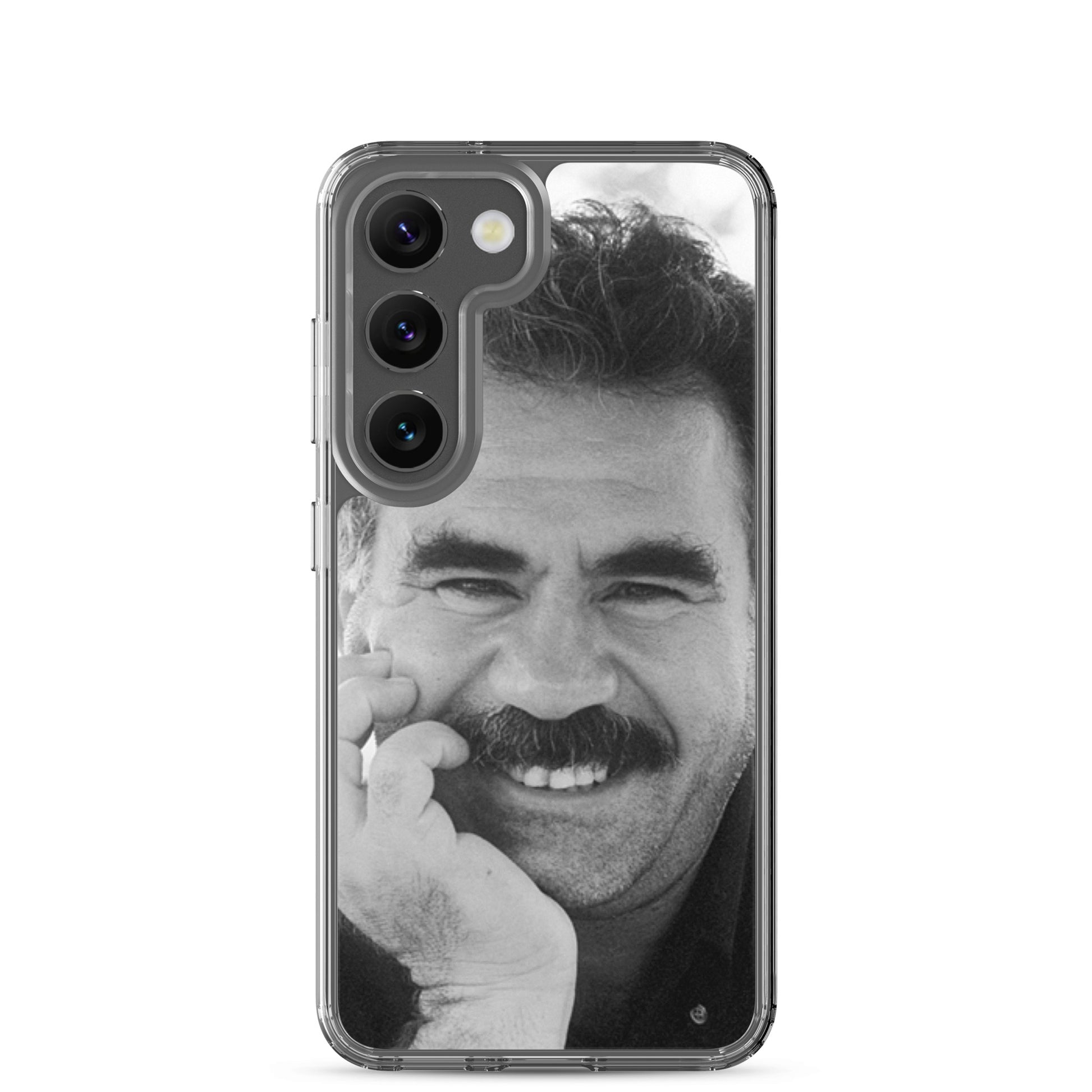 Brez Abdullah Ocalan Clear Samsung Case | Kurdish Phone Case - Kurdish Identity Phone Case | MarsoniPrint