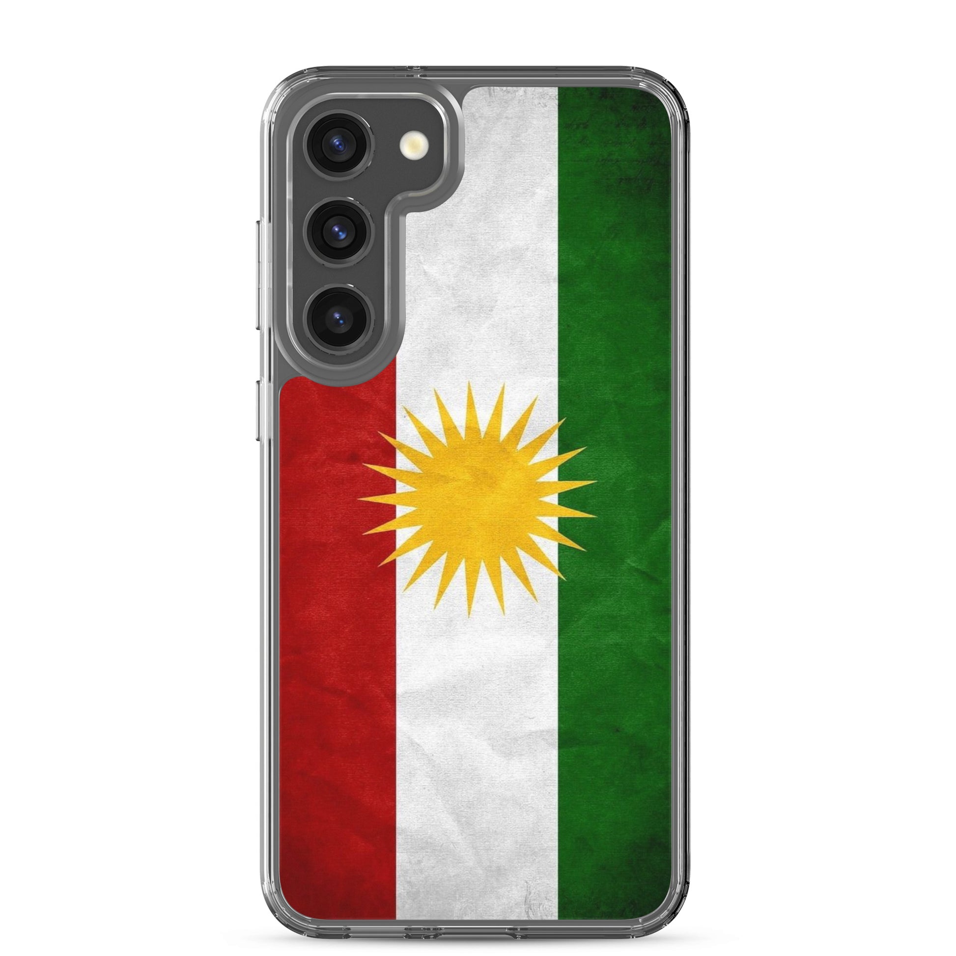 Kurdistan Flag Clear Samsung Case | Kurdish Pride Phone Case - Kurdish Identity Phone Case | MarsoniPrint