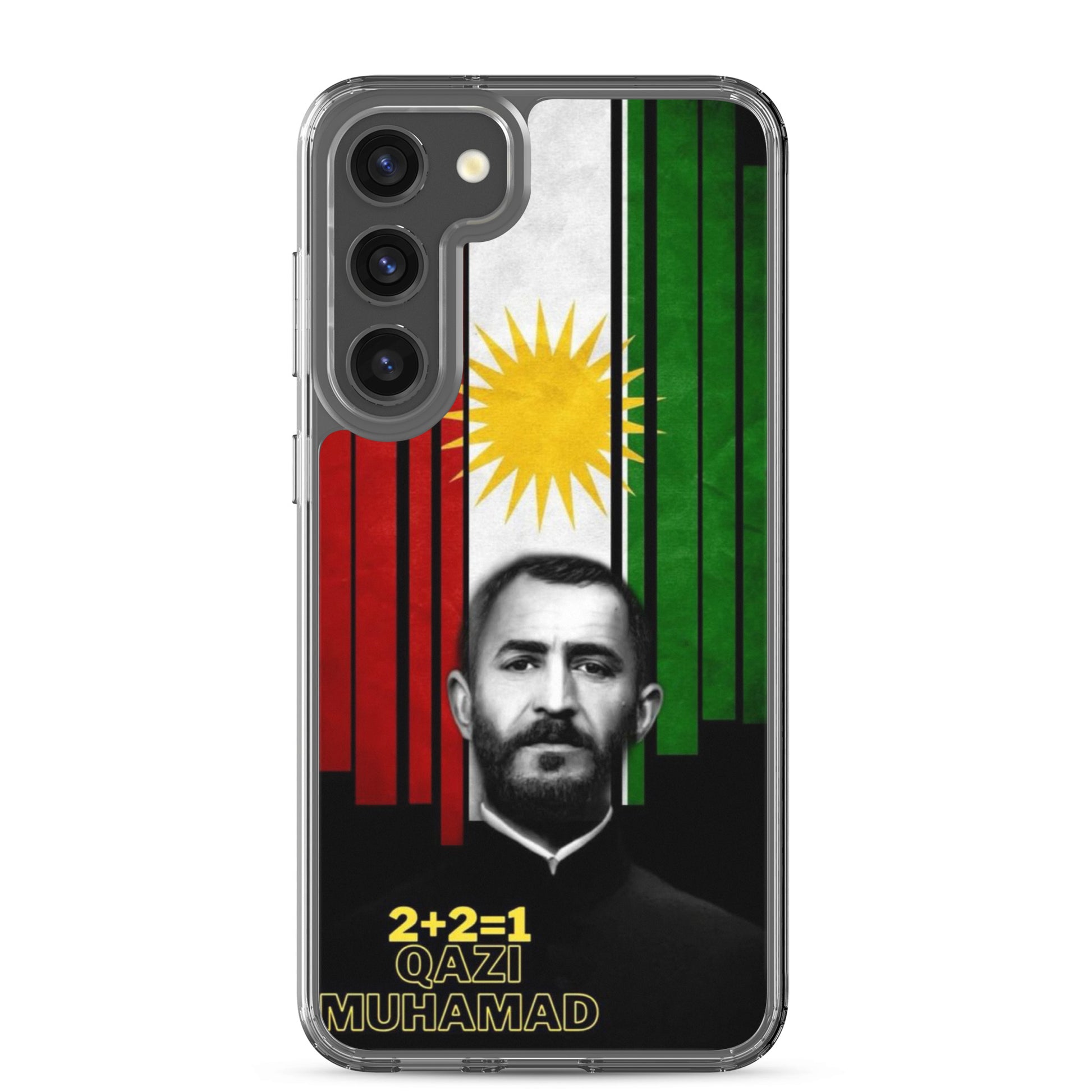 Qazi Muhamad Kurdistan Flag Samsung Case | Kurdish 2+2=1 - Kurdish Identity Phone Case | MarsoniPrint