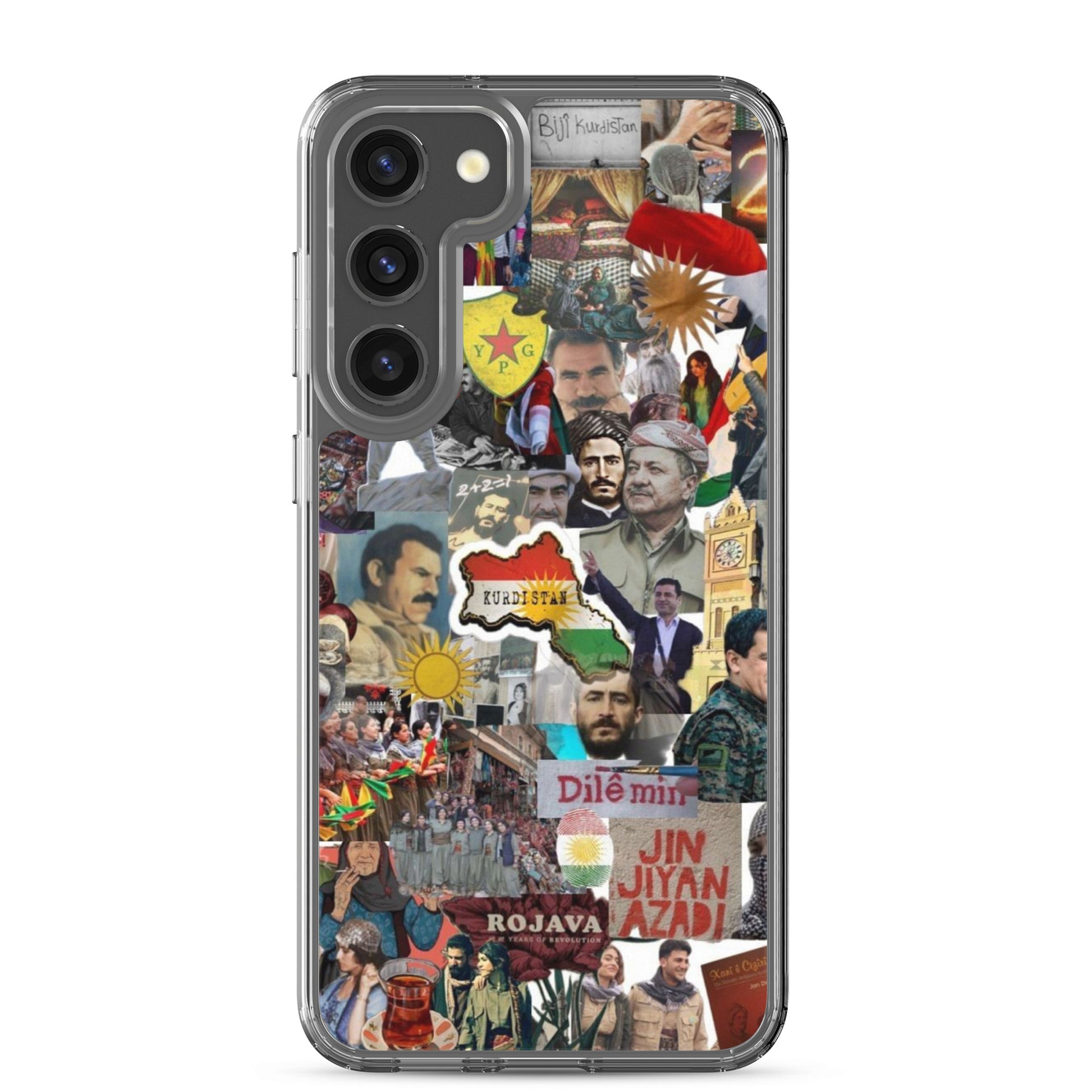Kurdistan Clear Samsung Case | Em ji bîr nekin - Kurdish Identity Phone Case | MarsoniPrint