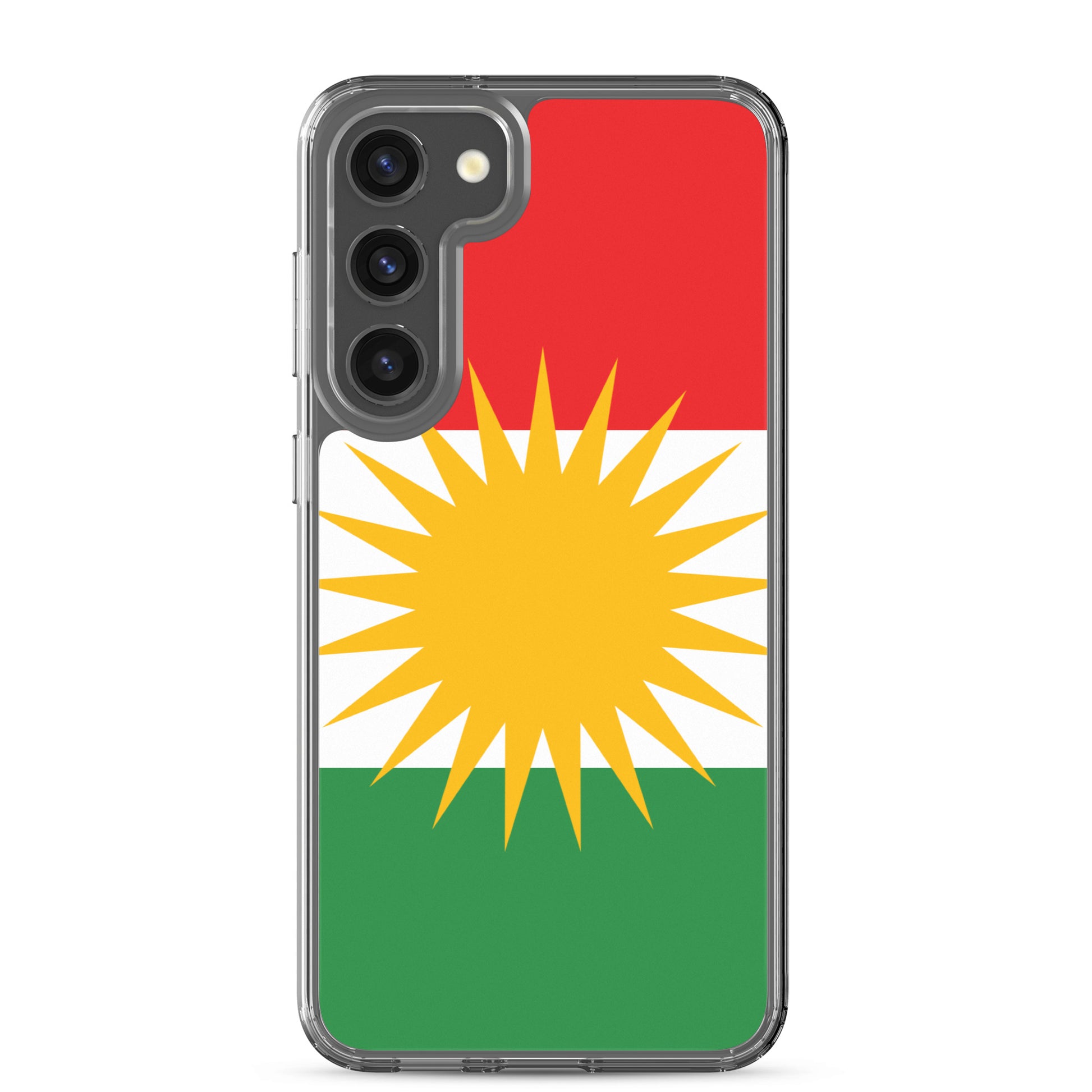 Kurdistan Flag Clear Samsung Case | Kurdish Phone Case - Kurdish Identity Phone Case | MarsoniPrint
