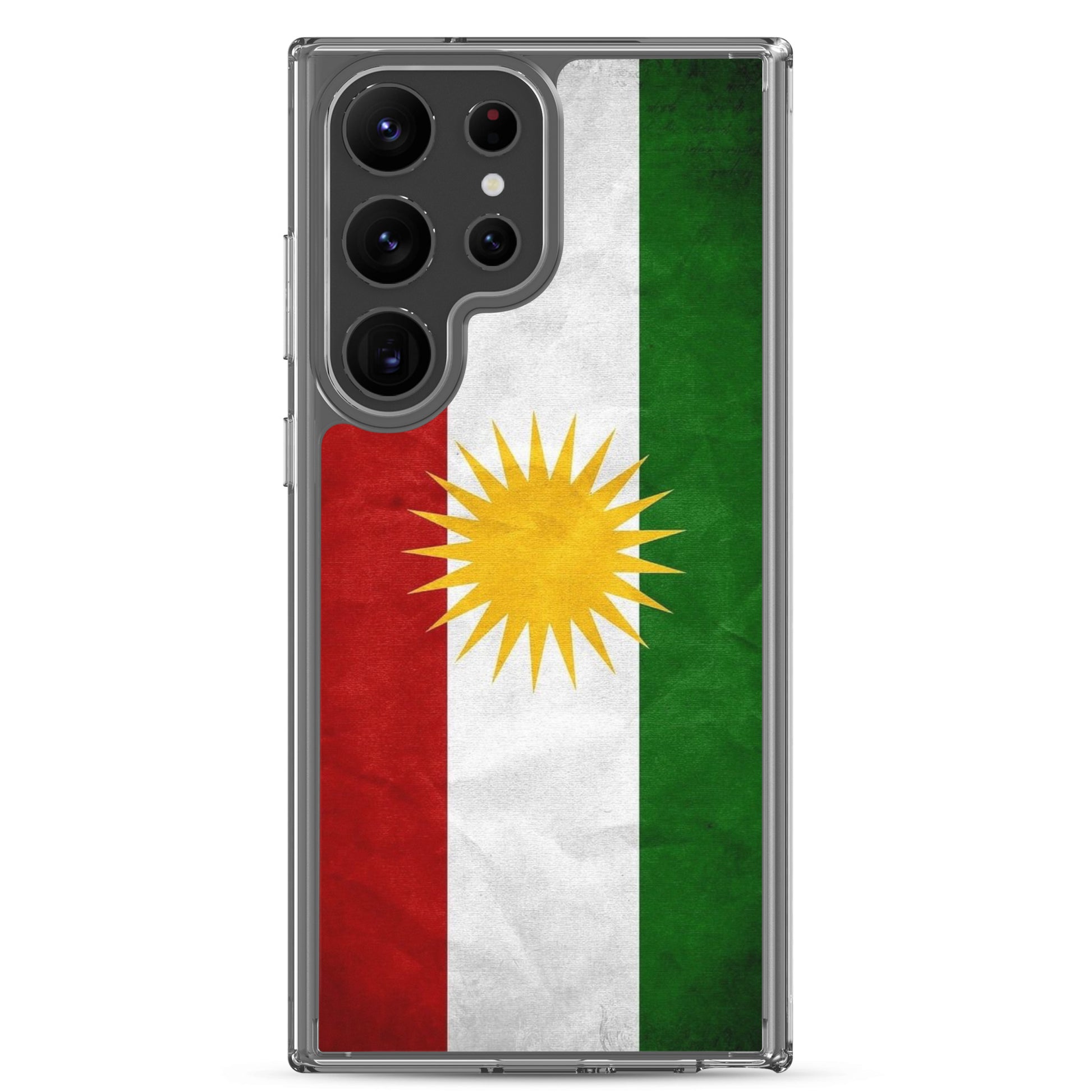 Kurdistan Flag Clear Samsung Case | Kurdish Pride Phone Case - Kurdish Identity Phone Case | MarsoniPrint