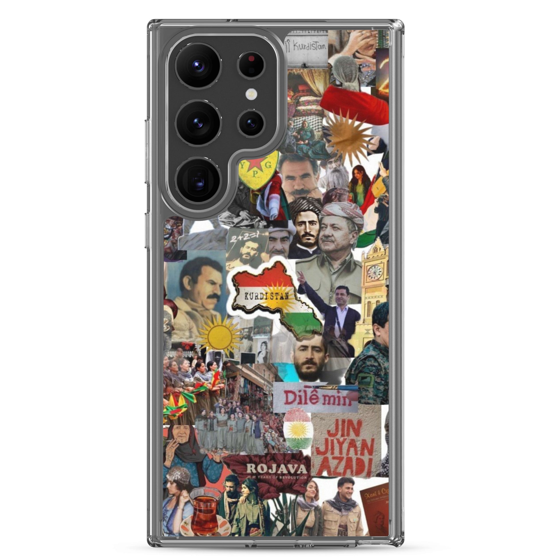 Kurdistan Clear Samsung Case | Em ji bîr nekin - Kurdish Identity Phone Case | MarsoniPrint