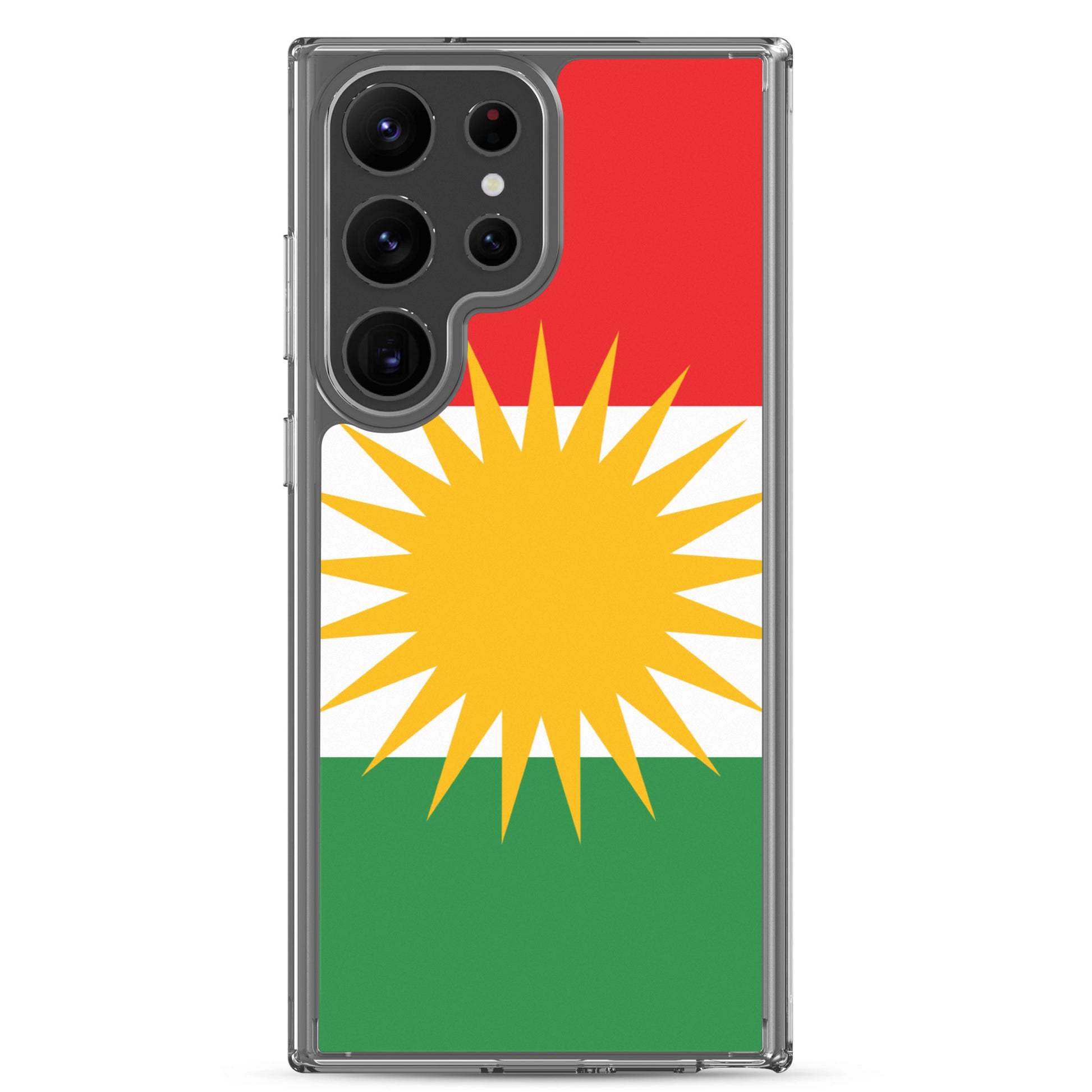 Kurdistan Flag Clear Samsung Case | Kurdish Phone Case - Kurdish Identity Phone Case | MarsoniPrint