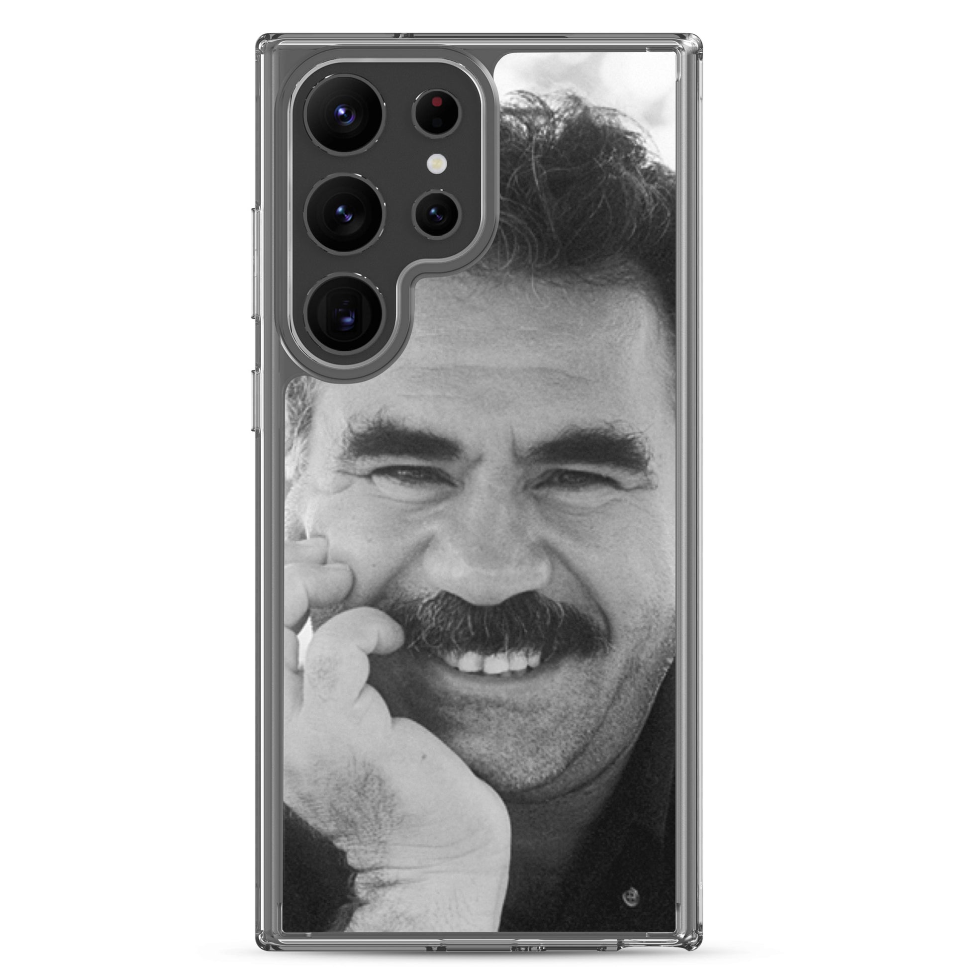 Brez Abdullah Ocalan Clear Samsung Case | Kurdish Phone Case - Kurdish Identity Phone Case | MarsoniPrint