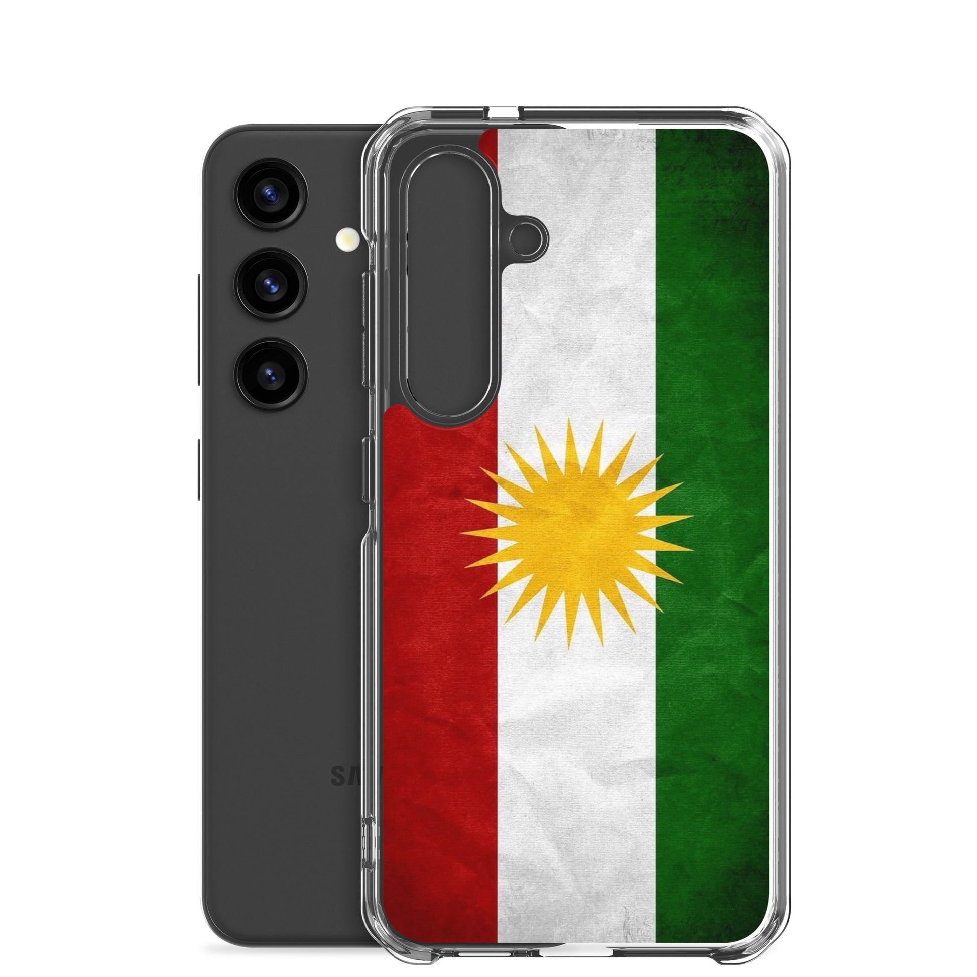 Kurdistan Flag Clear Samsung Case | Kurdish Pride Phone Case - Kurdish Identity Phone Case | MarsoniPrint