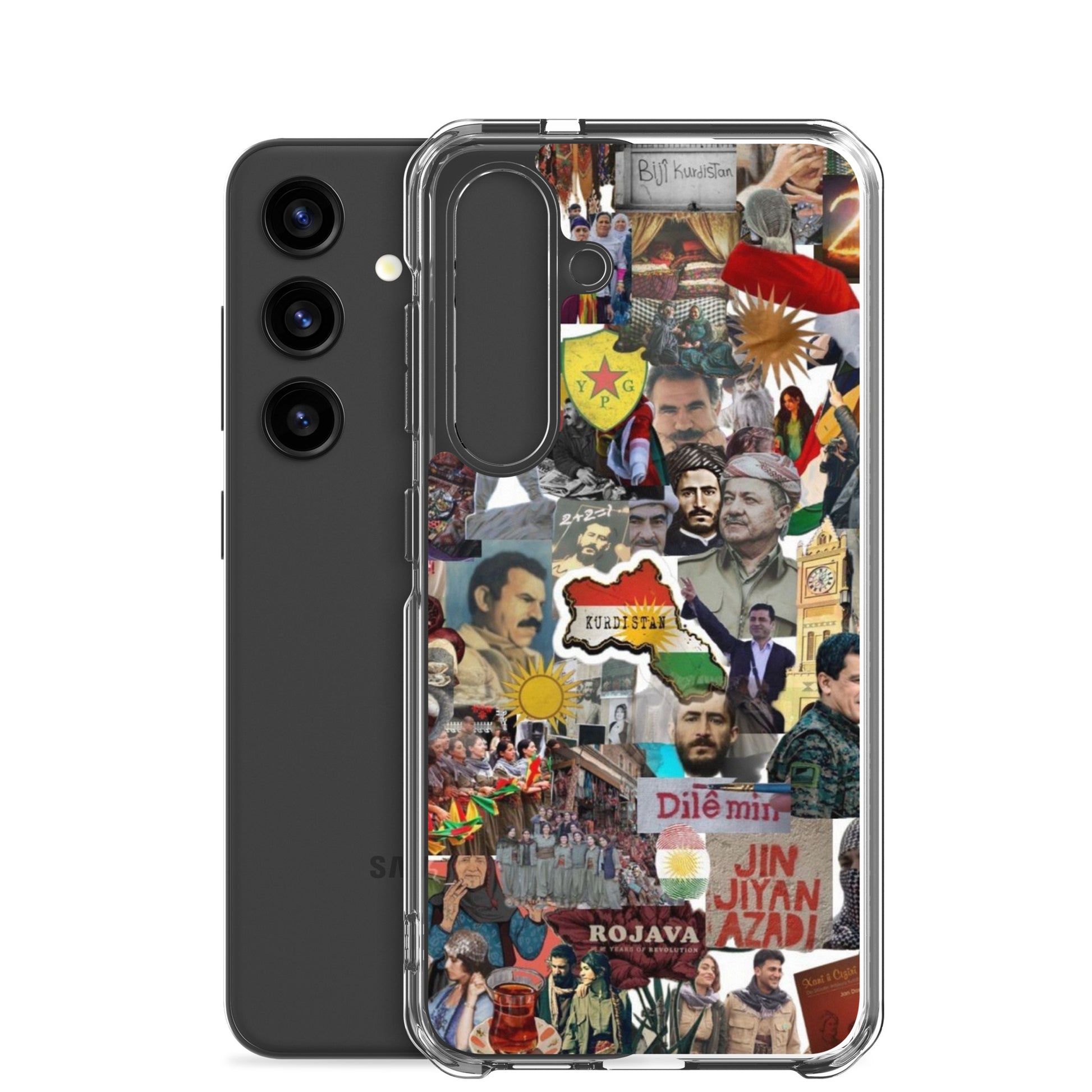 Kurdistan Clear Samsung Case | Em ji bîr nekin - Kurdish Identity Phone Case | MarsoniPrint
