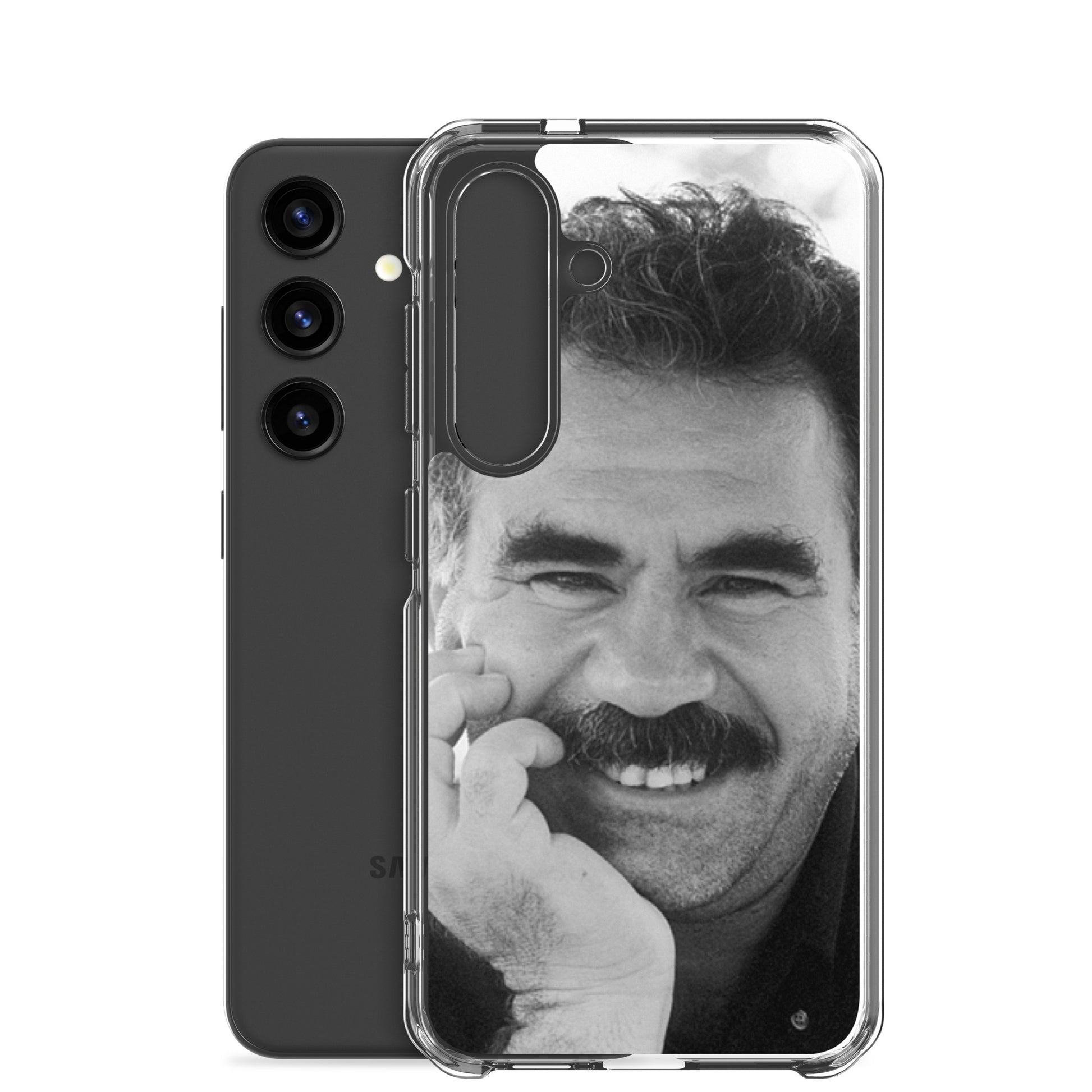 Brez Abdullah Ocalan Clear Samsung Case | Kurdish Phone Case - Kurdish Identity Phone Case | MarsoniPrint