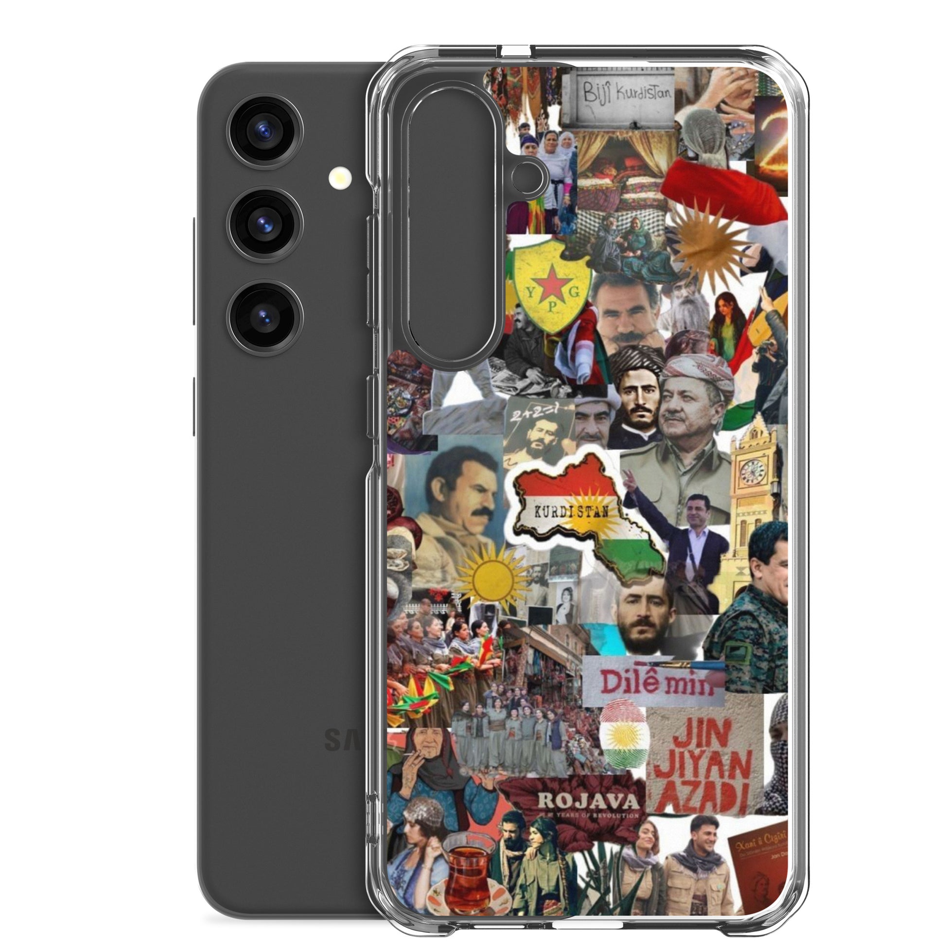 Kurdistan Clear Samsung Case | Em ji bîr nekin - Kurdish Identity Phone Case | MarsoniPrint