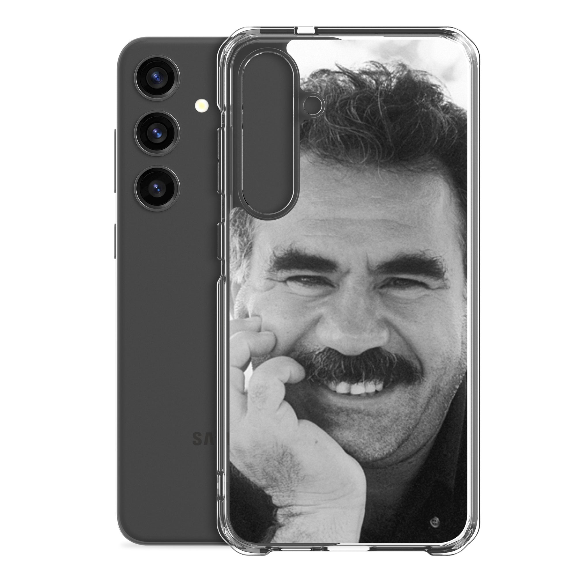 Brez Abdullah Ocalan Clear Samsung Case | Kurdish Phone Case - Kurdish Identity Phone Case | MarsoniPrint