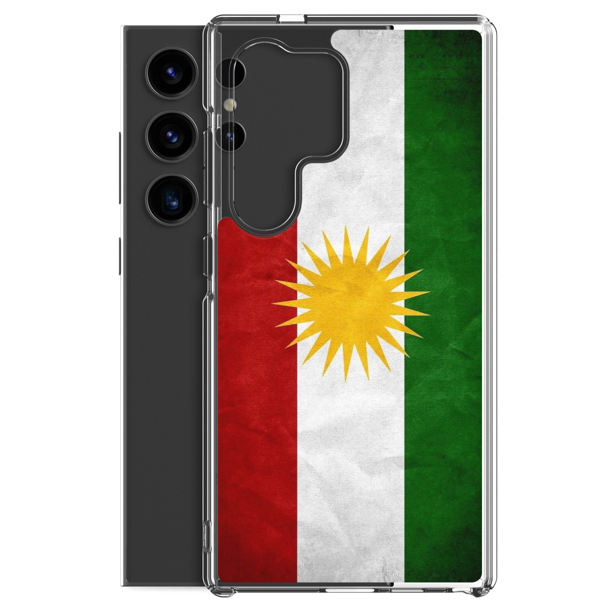 Kurdistan Flag Clear Samsung Case | Kurdish Pride Phone Case - Kurdish Identity Phone Case | MarsoniPrint