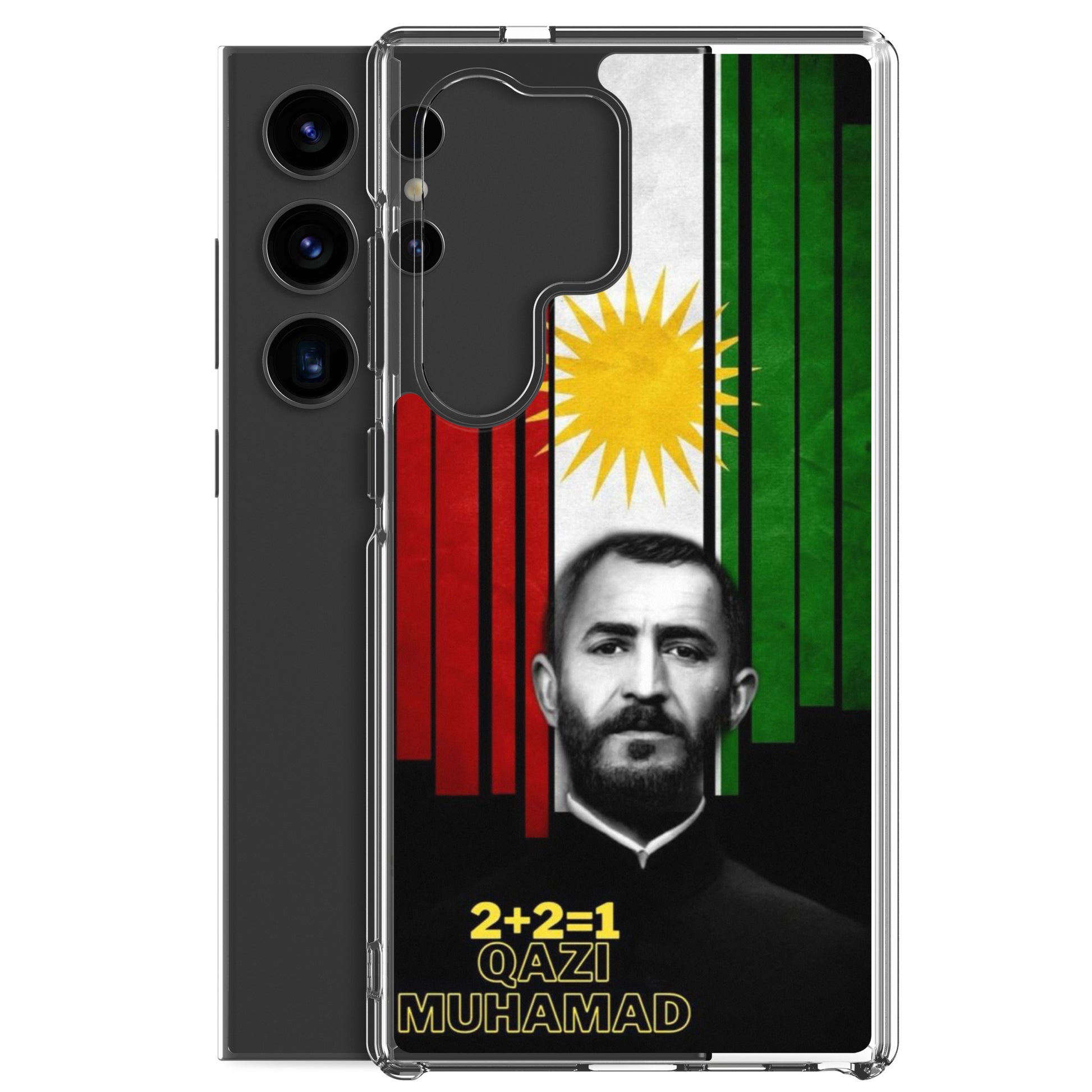 Qazi Muhamad Kurdistan Flag Samsung Case | Kurdish 2+2=1 - Kurdish Identity Phone Case | MarsoniPrint