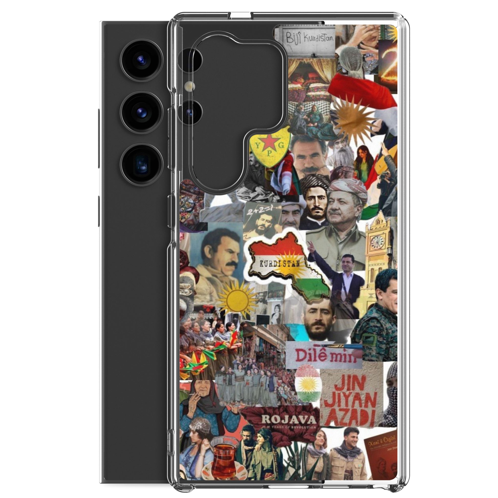 Kurdistan Clear Samsung Case | Em ji bîr nekin - Kurdish Identity Phone Case | MarsoniPrint