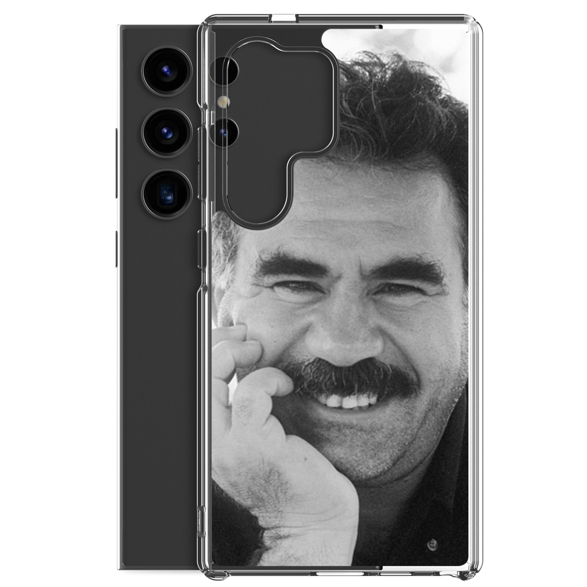 Brez Abdullah Ocalan Clear Samsung Case | Kurdish Phone Case - Kurdish Identity Phone Case | MarsoniPrint