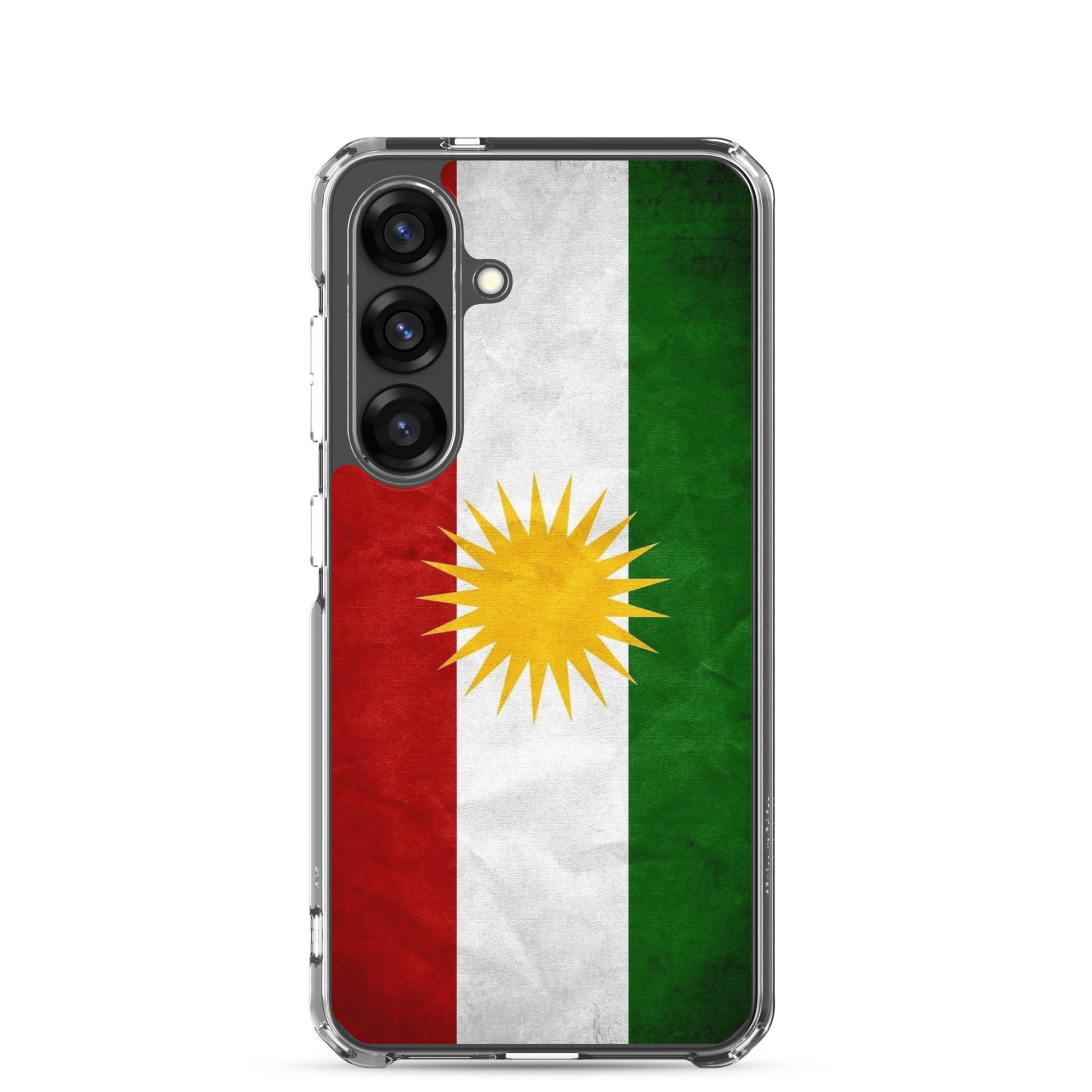 Kurdistan Flag Clear Samsung Case | Kurdish Pride Phone Case - Kurdish Identity Phone Case | MarsoniPrint