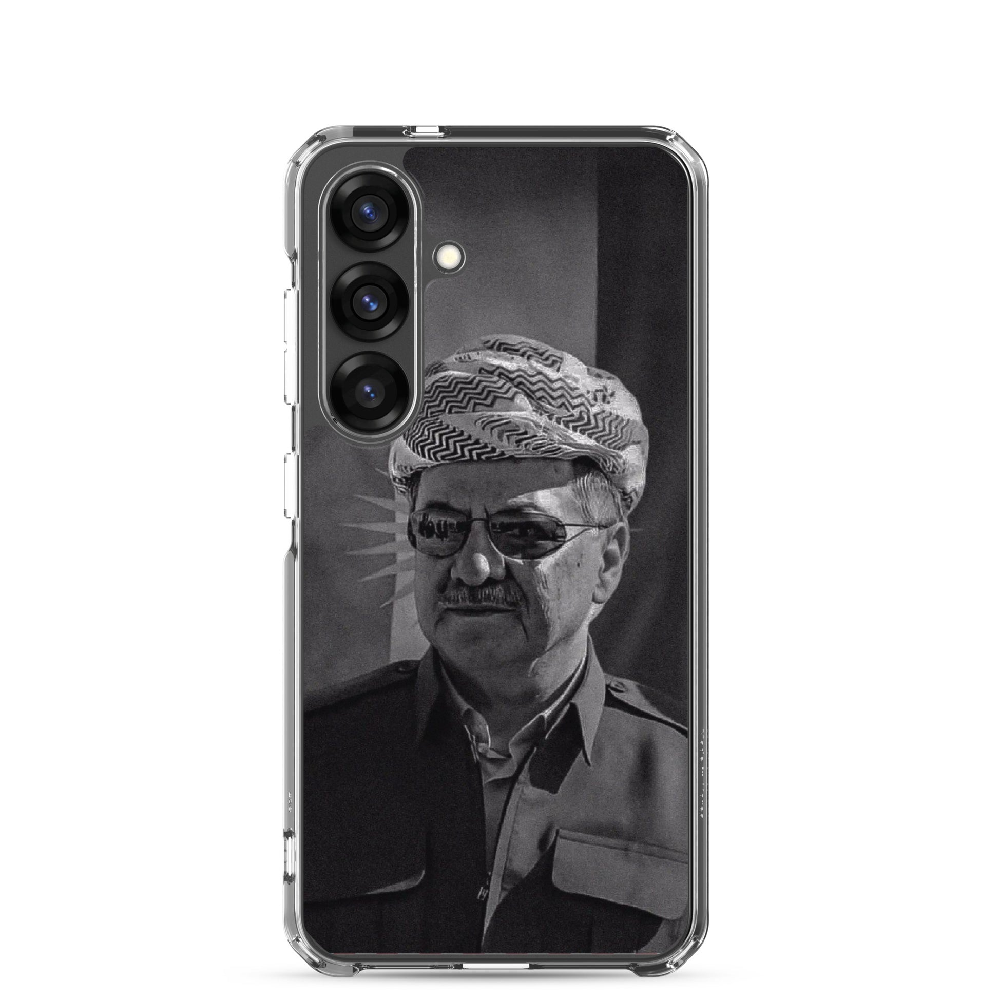 Mesut Barzani Clear Samsung Case | Kurdish Phone Case - Kurdish Identity Phone Case | MarsoniPrint