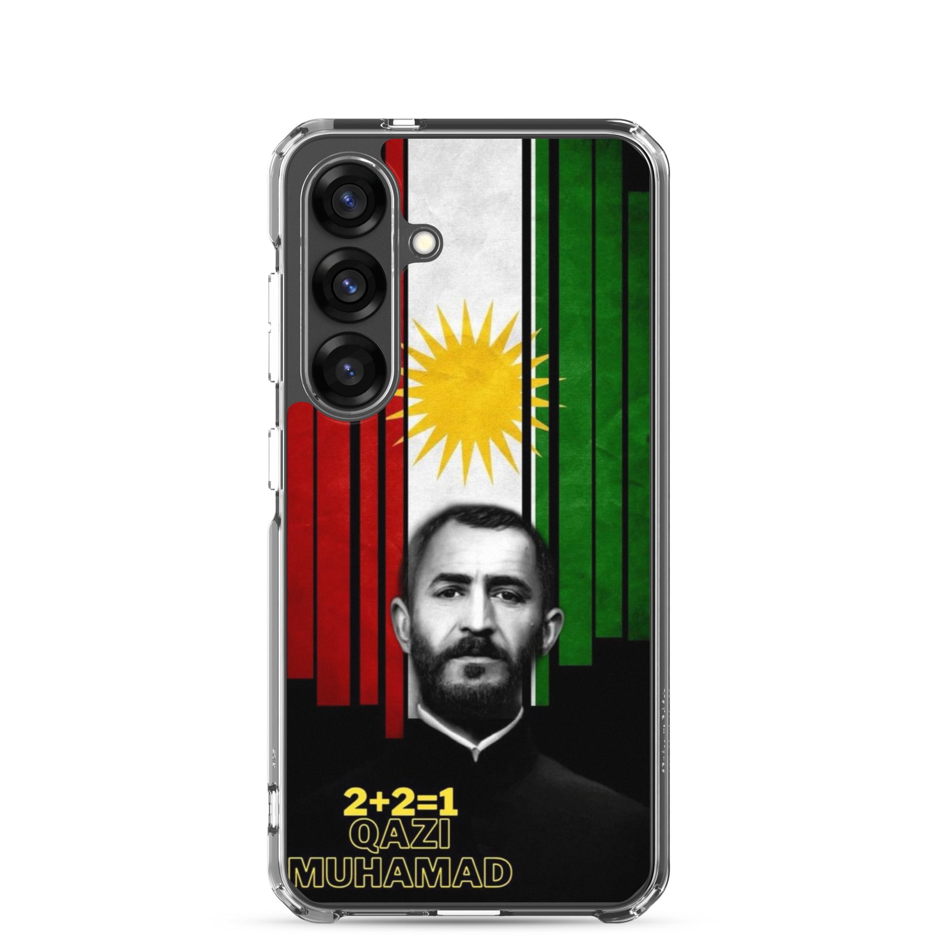 Qazi Muhamad Kurdistan Flag Samsung Case | Kurdish 2+2=1 - Kurdish Identity Phone Case | MarsoniPrint
