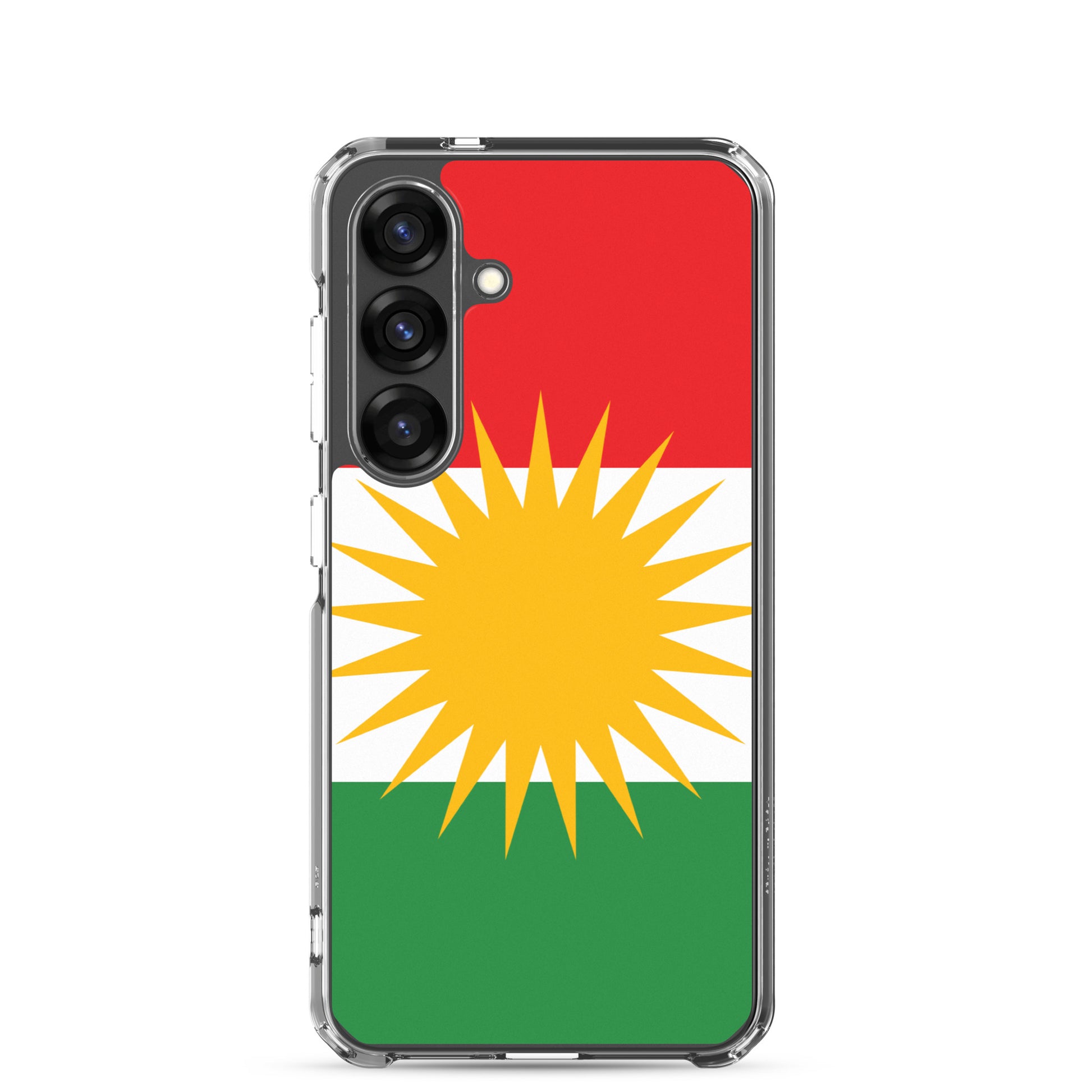 Kurdistan Flag Clear Samsung Case | Kurdish Phone Case - Kurdish Identity Phone Case | MarsoniPrint