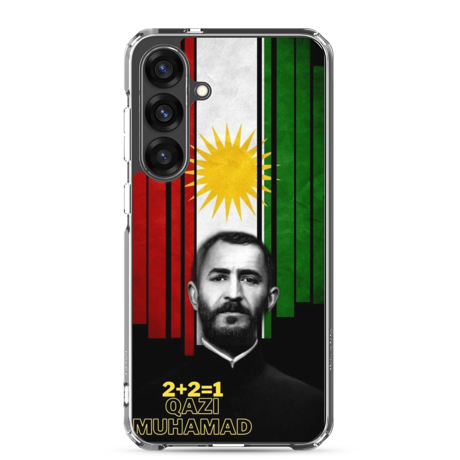 Qazi Muhamad Kurdistan Flag Samsung Case | Kurdish 2+2=1 - Kurdish Identity Phone Case | MarsoniPrint